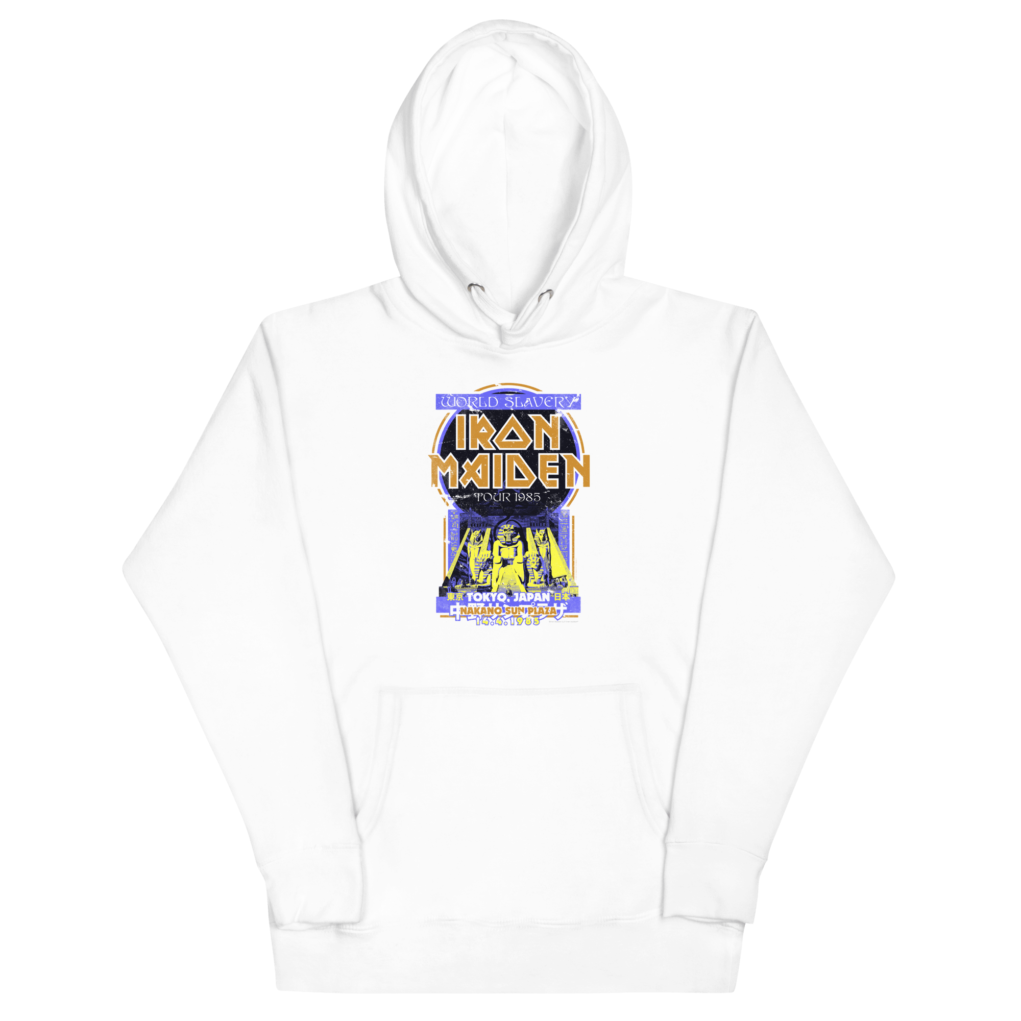 Iron Maiden Tokyo 1985 Vintage Tour Hoodie