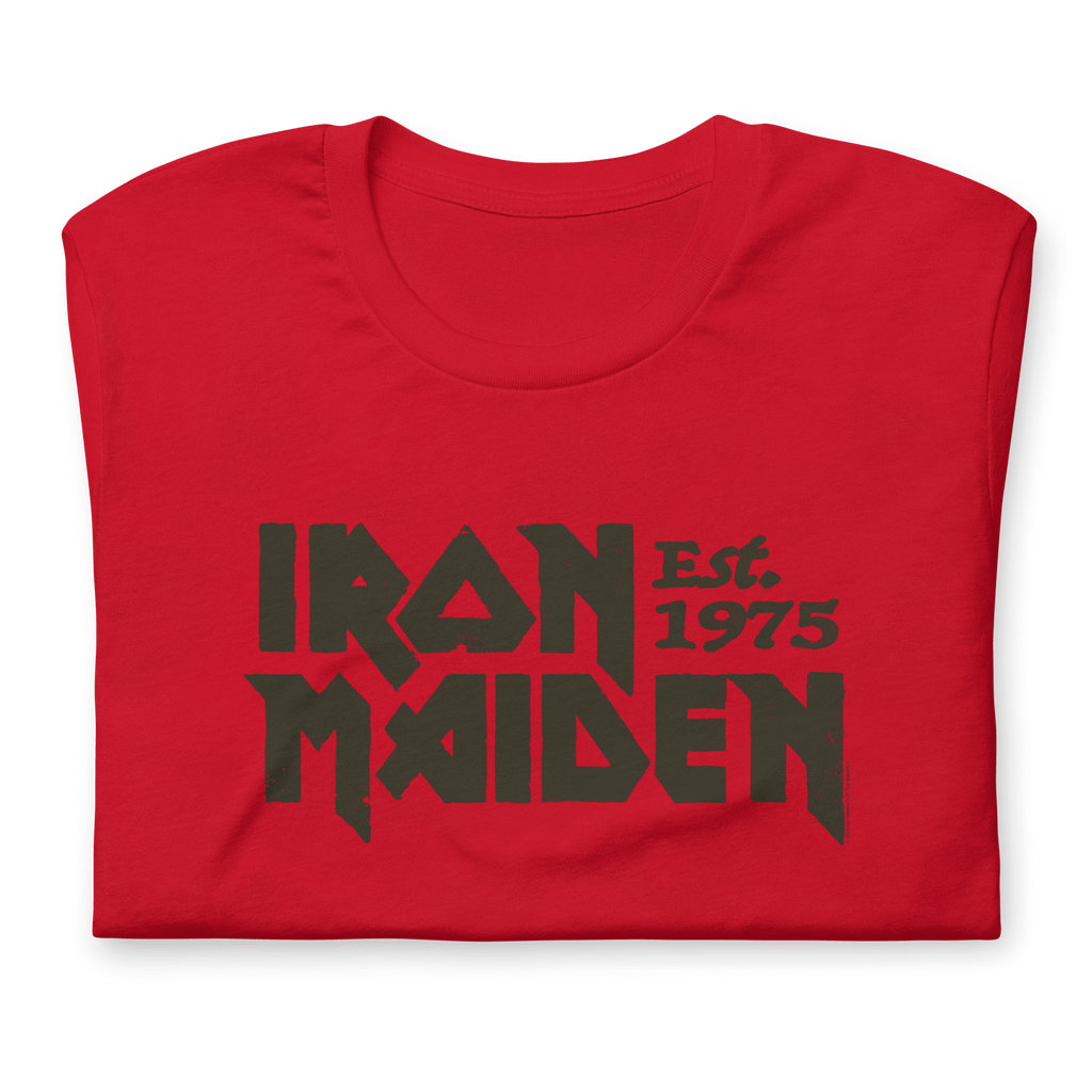 Iron Maiden Vintage 1975 Logo T-Shirt