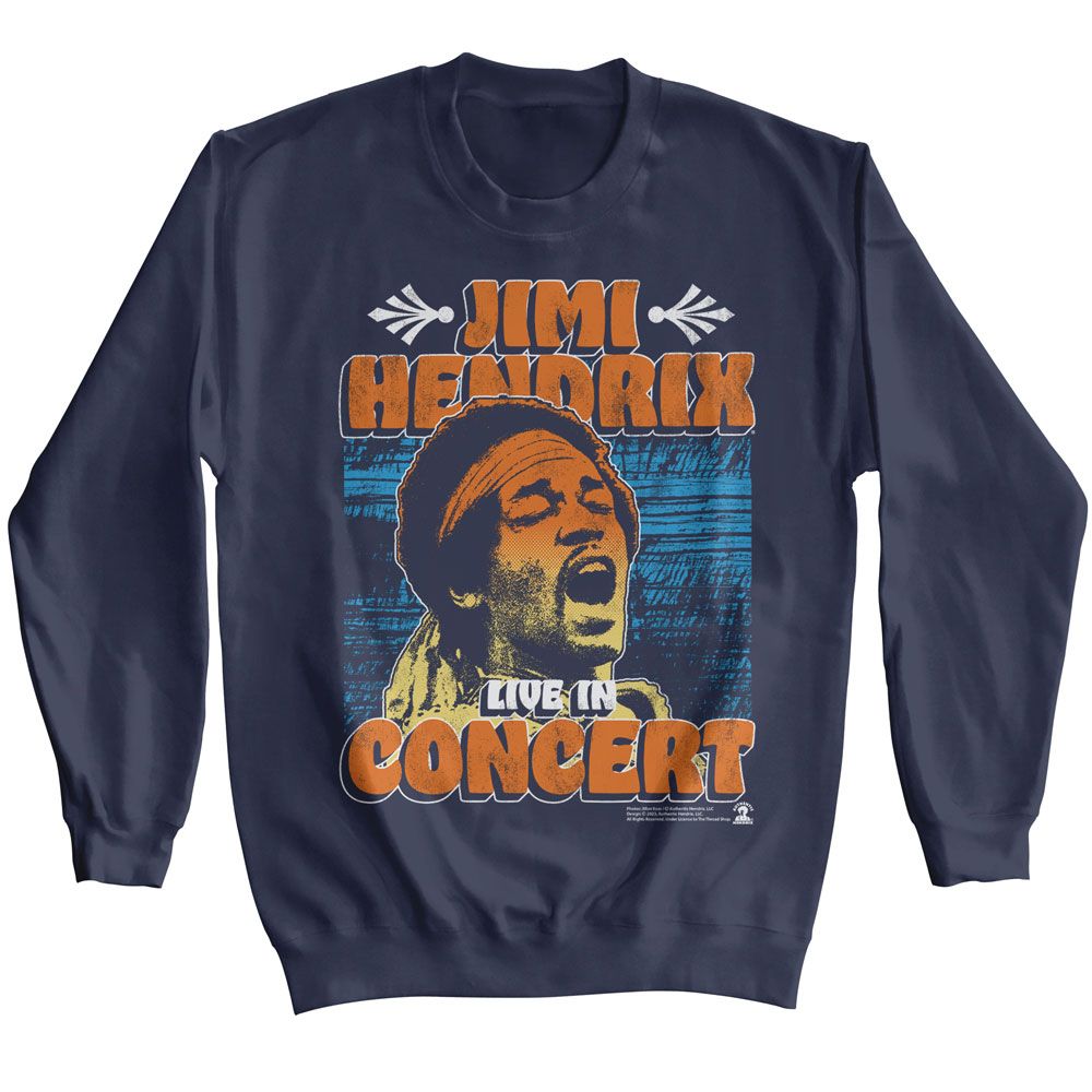 Jimi Hendrix - In Concert Poster Sweatshirt