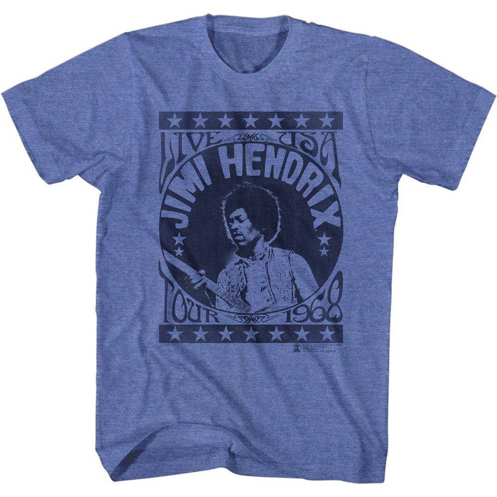 Jimi Hendrix Live Usa Tour 68 T-Shirt