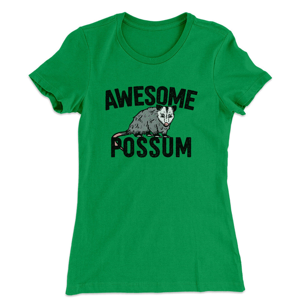 Awesome Possum Funny Women's T-Shirt