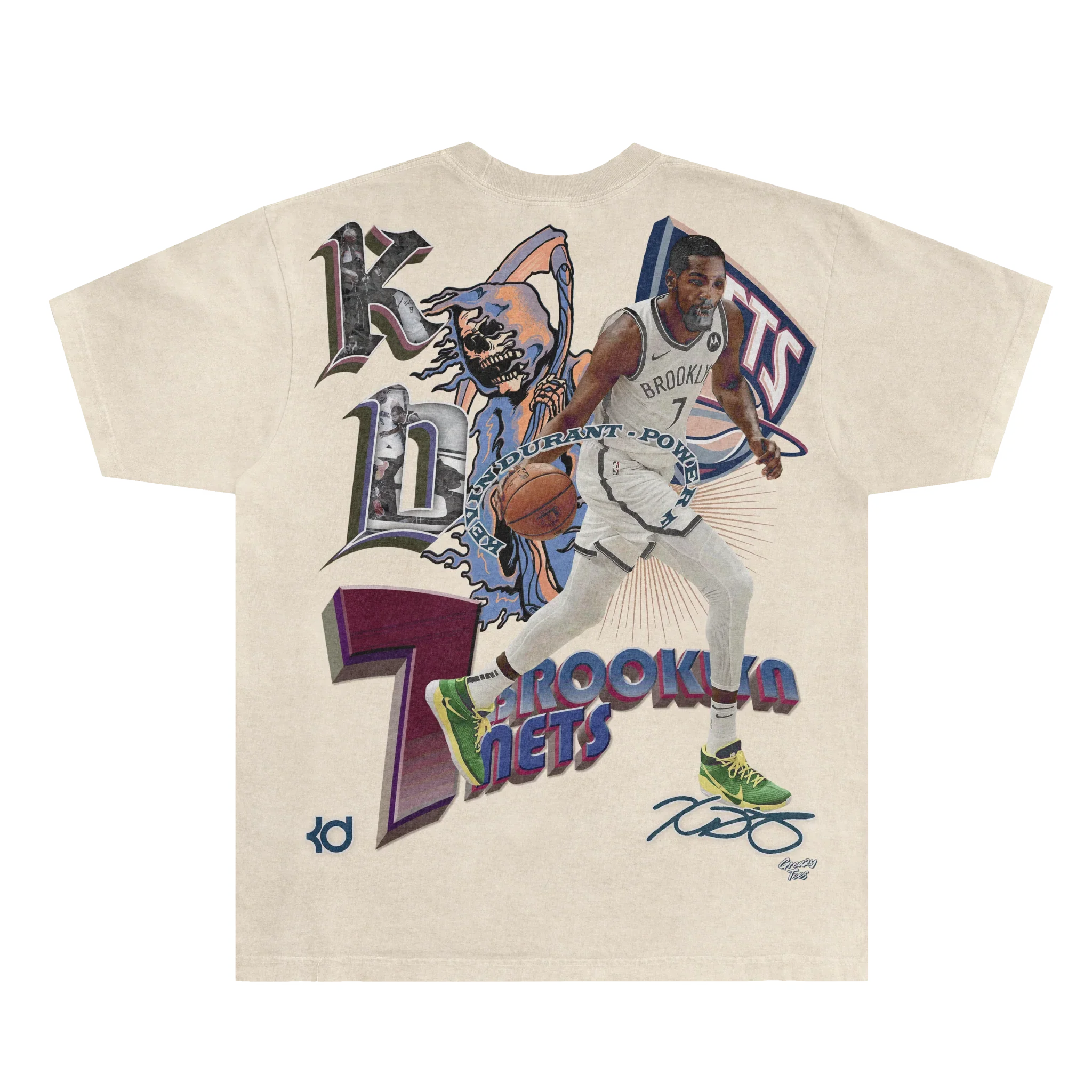 Kevin Durant BK Nets Classic Tee Style003