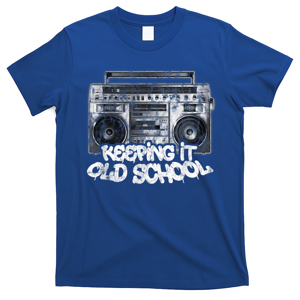 Keeping It Old School Cute Gift Vintage Boombox Graffiti Gift T-Shirt