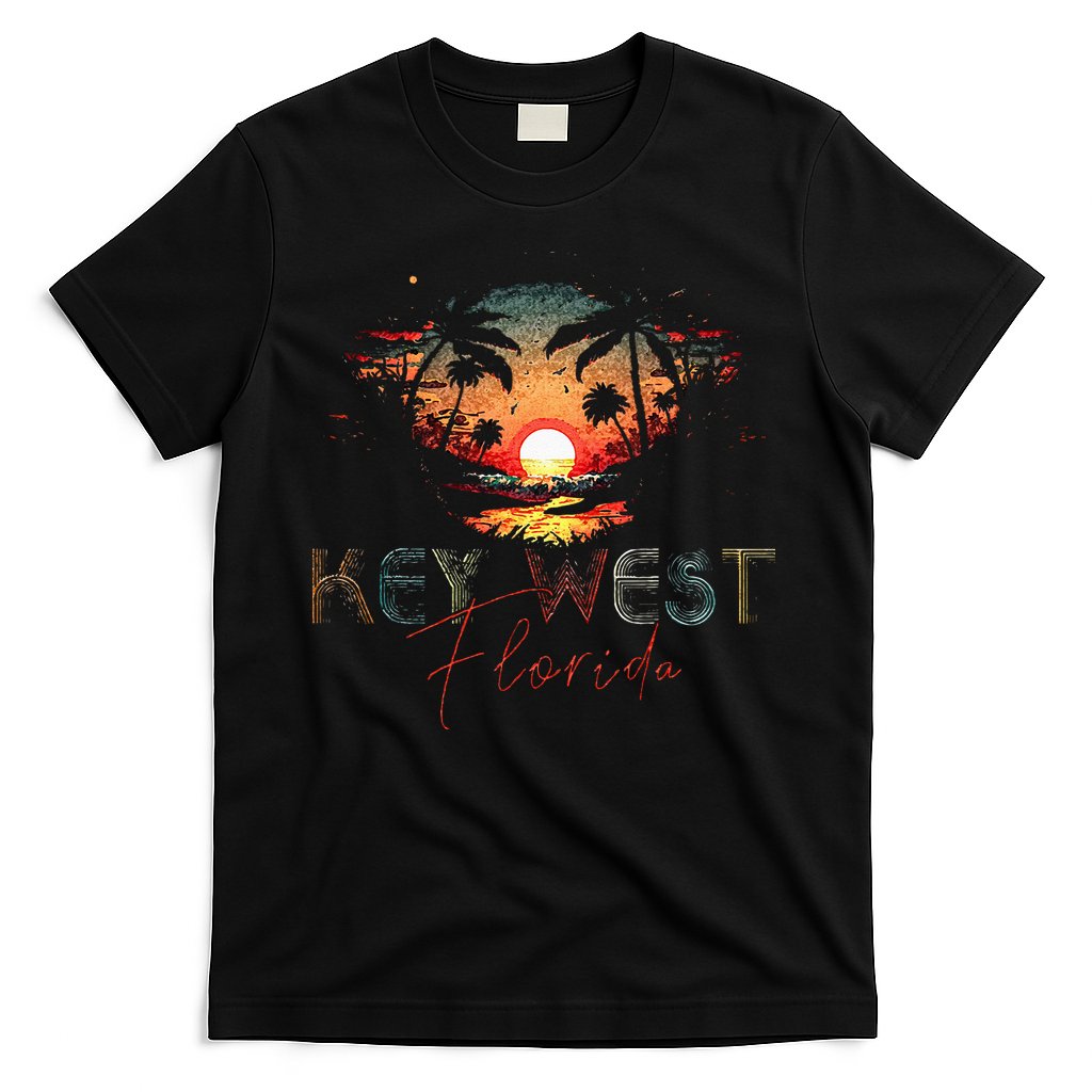 KEY WEST Florida Vintage Retro Sunset Beach Men Women Gifts T-Shirt