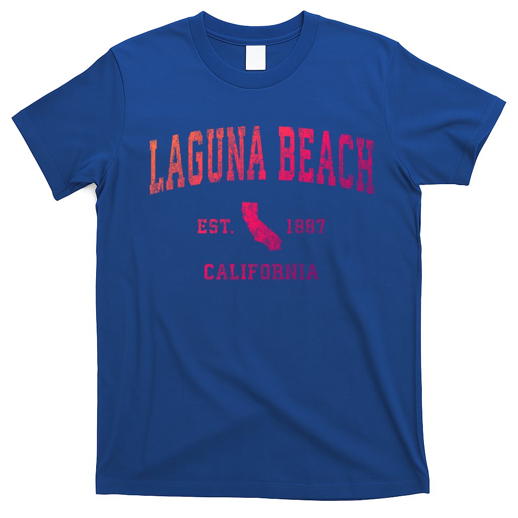 Laguna Beach California Ca Vintage Athletic Sports Design Funny Gift T-Shirt