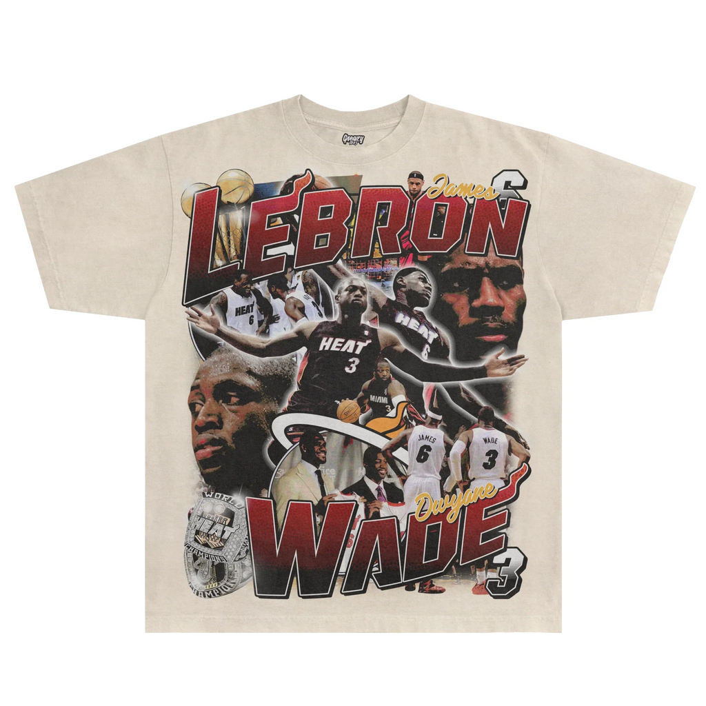 LeBron & Wade '12-13 Heat Classic Tee Style003