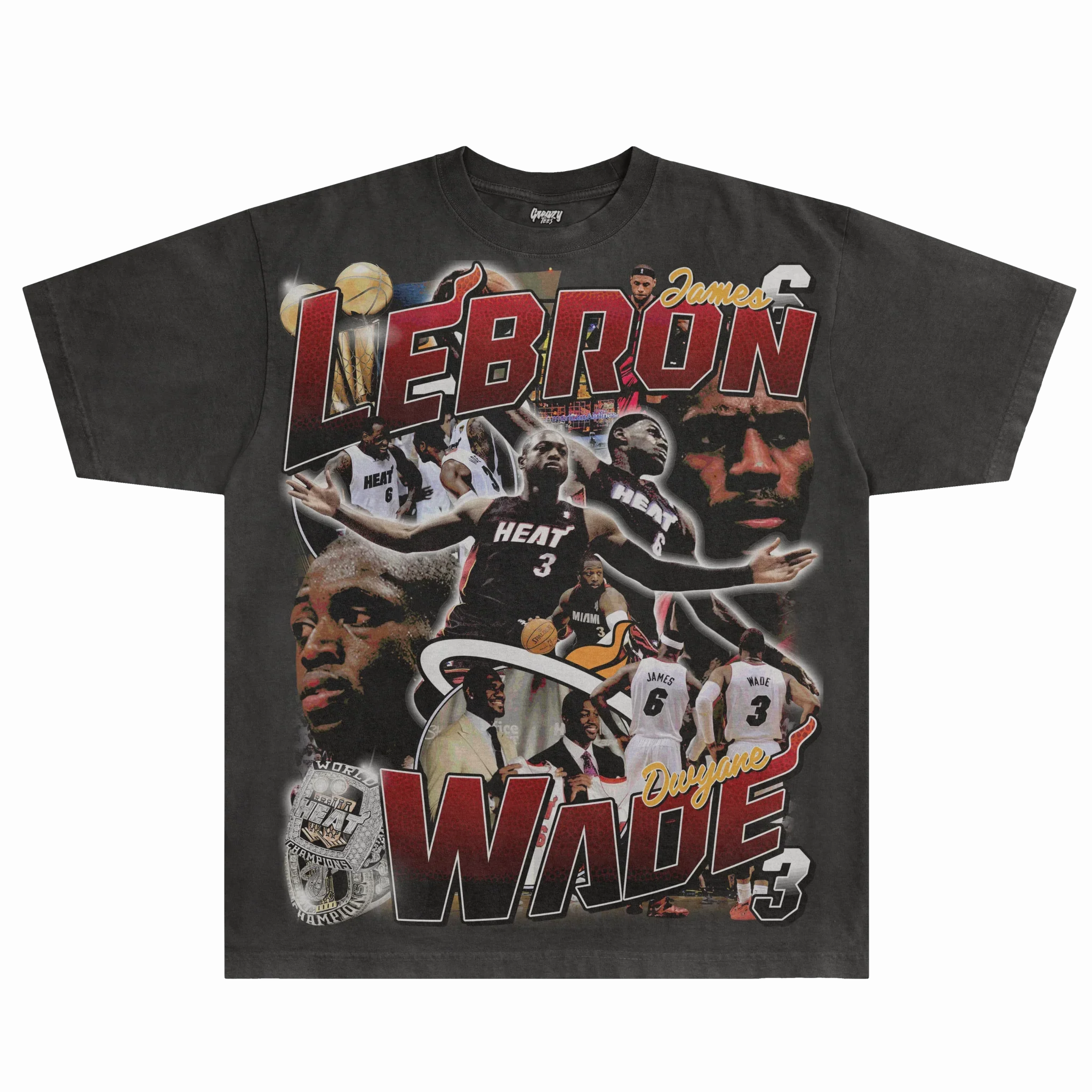 LeBron & Wade '12-13 Heat Classic Tee Style001