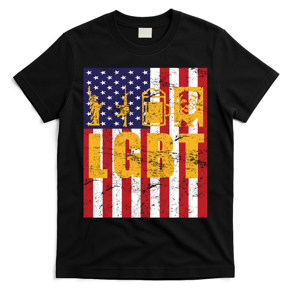 LGBT USA American trump Flag T-Shirt
