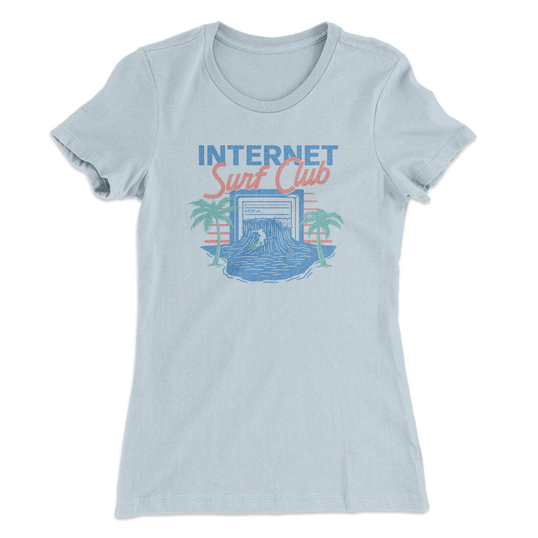 Internet Surf Club Funny Women's T-Shirt