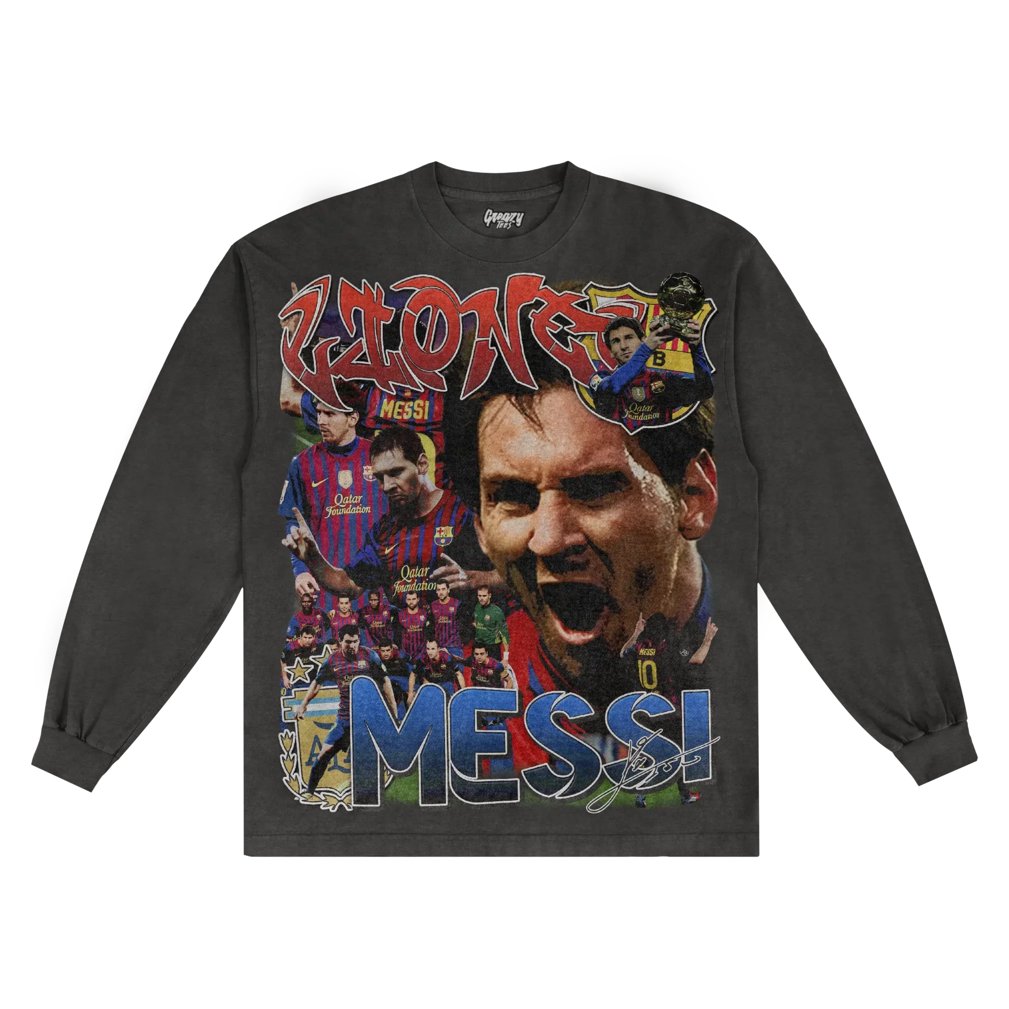 Lionel Messi '11/12 Classic Long Sleeved Tee Style002