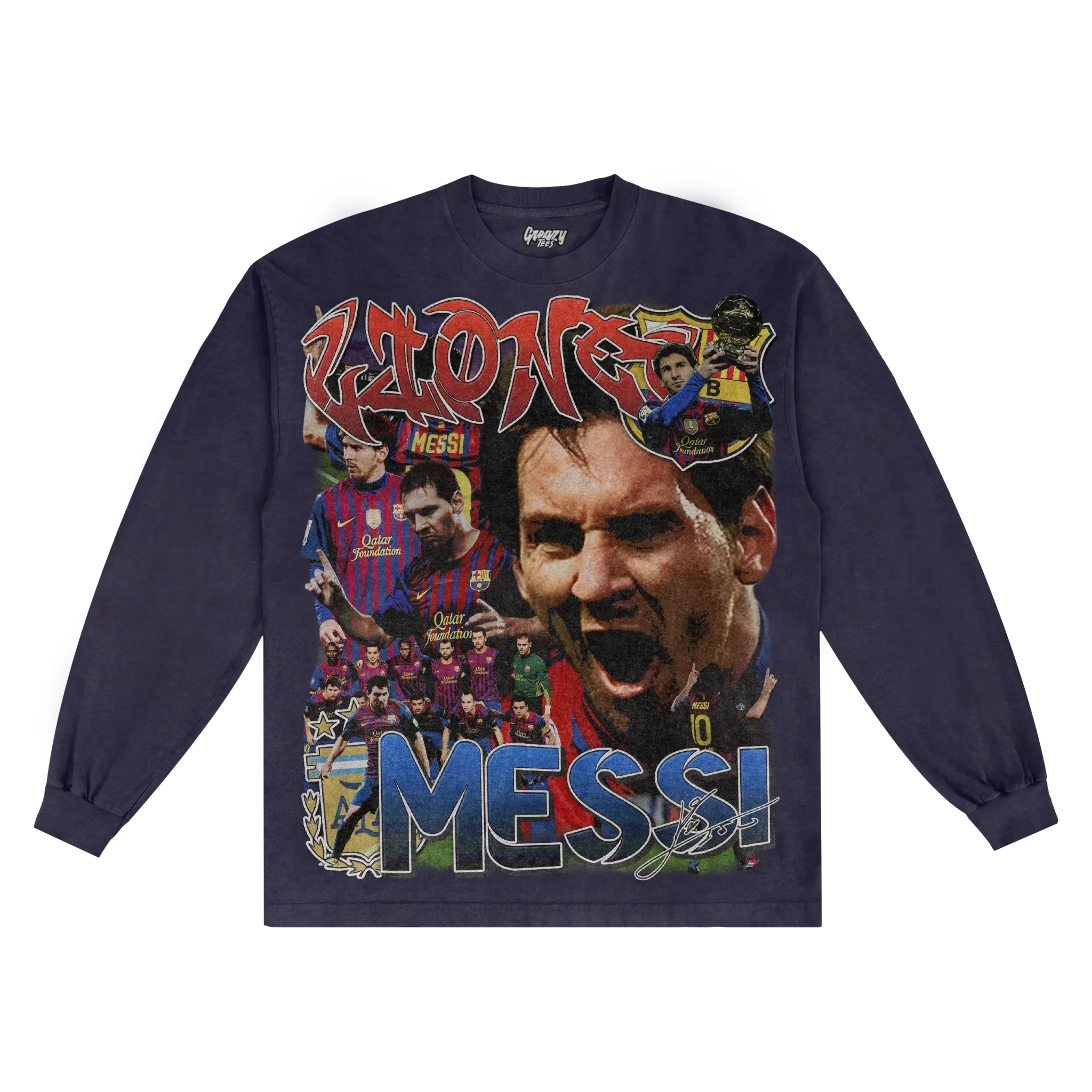 Lionel Messi '11/12 Classic Long Sleeved Tee Style004