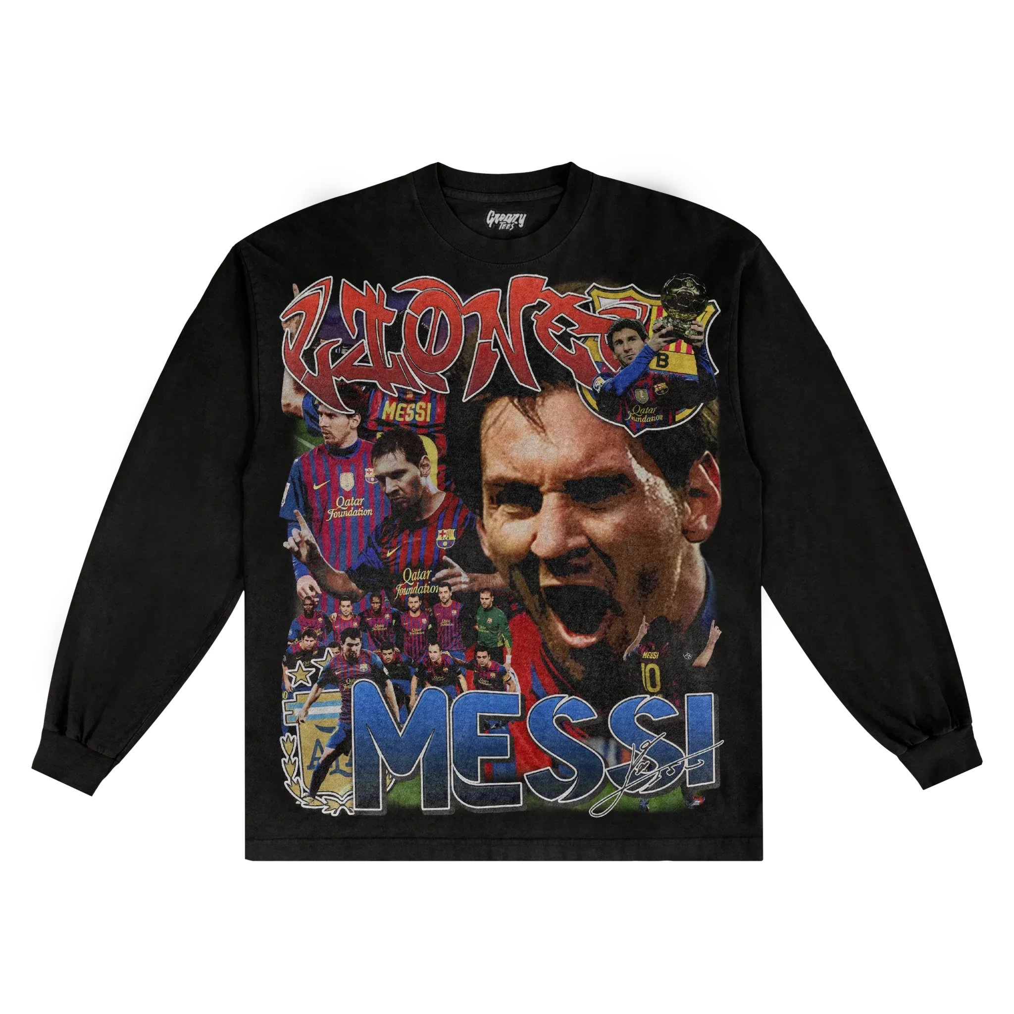 Lionel Messi '11/12 Classic Long Sleeved Tee Style003