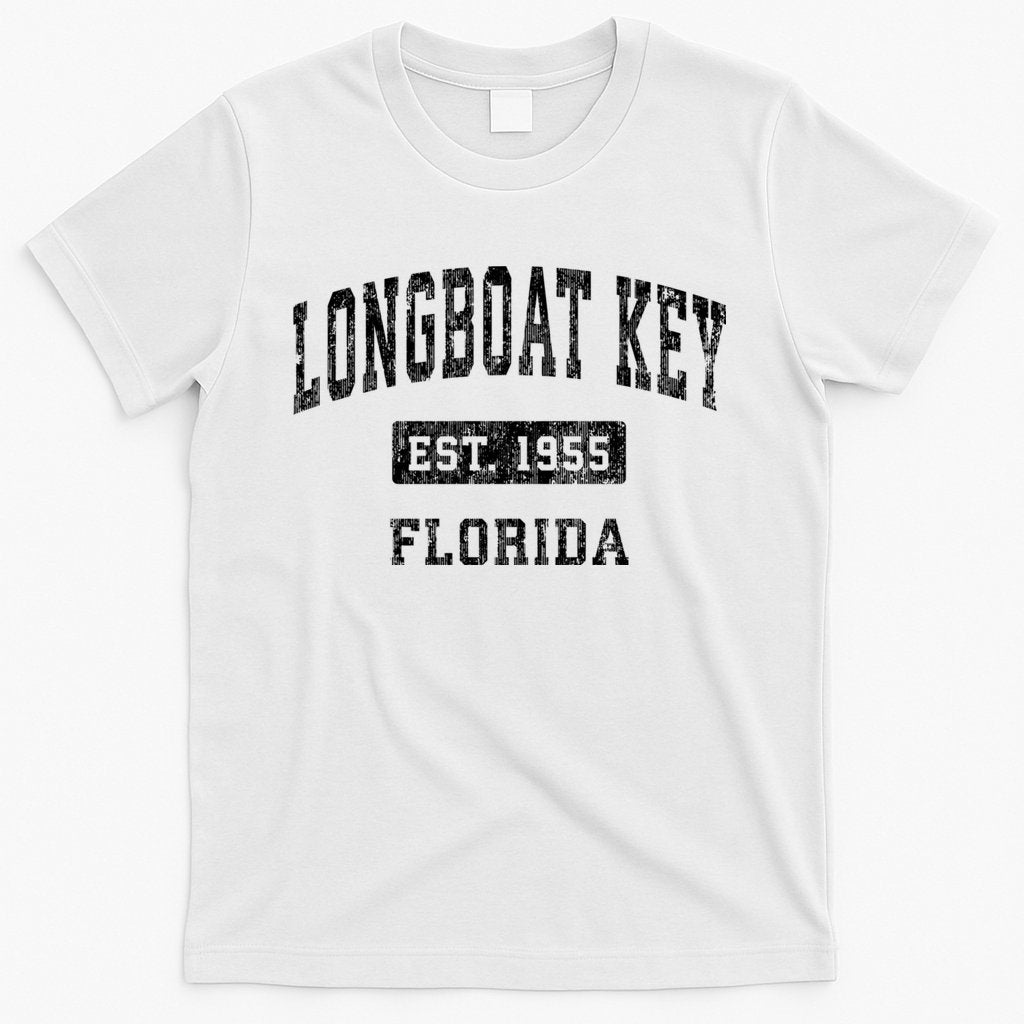 Longboat Key Florida Fl Vintage Established Sports Design T-Shirt