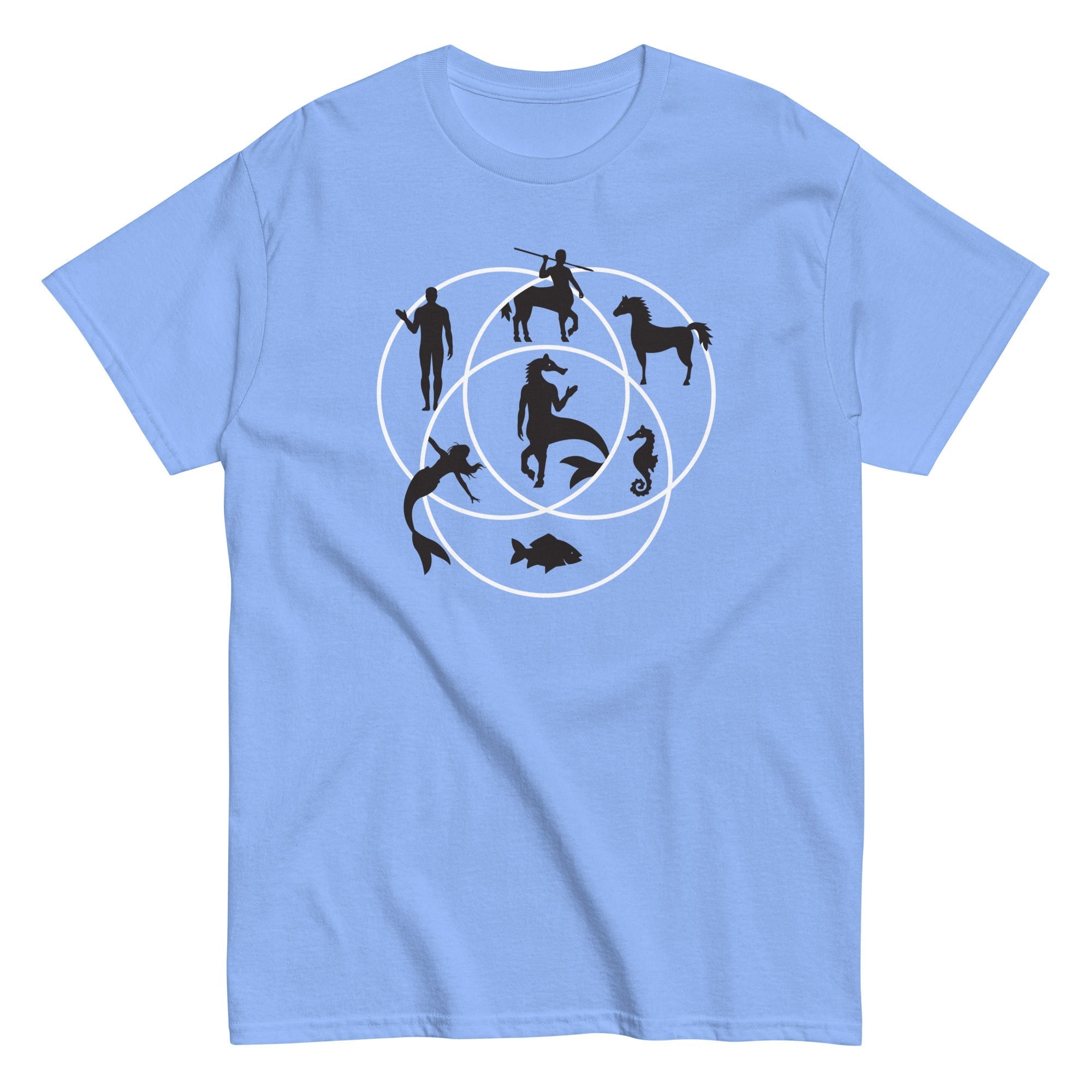 Human Horse Fish Venn Diagram Men's Classic Tee