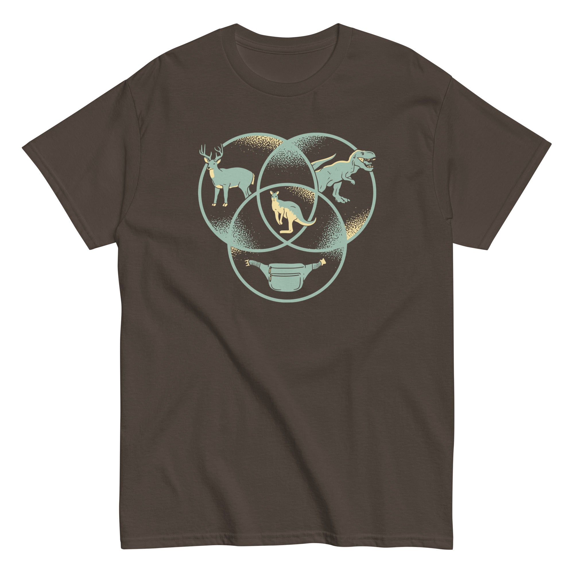 Kangaroo Venn Diagram Men's Classic Tee
