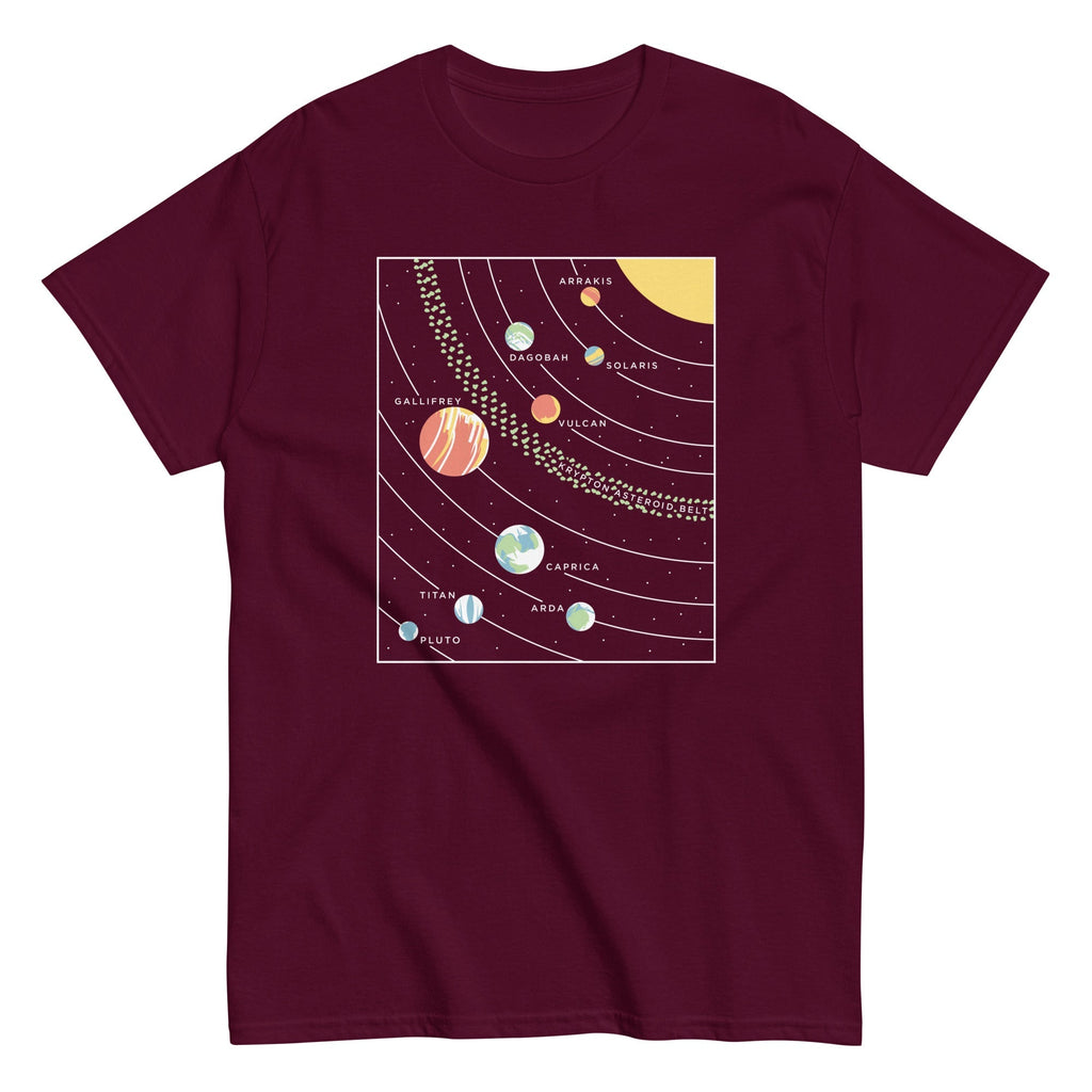 9 Planets Men's Classic Tee