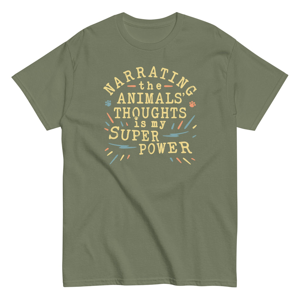 Narrating The Animals Thoughts Men's Classic Tee