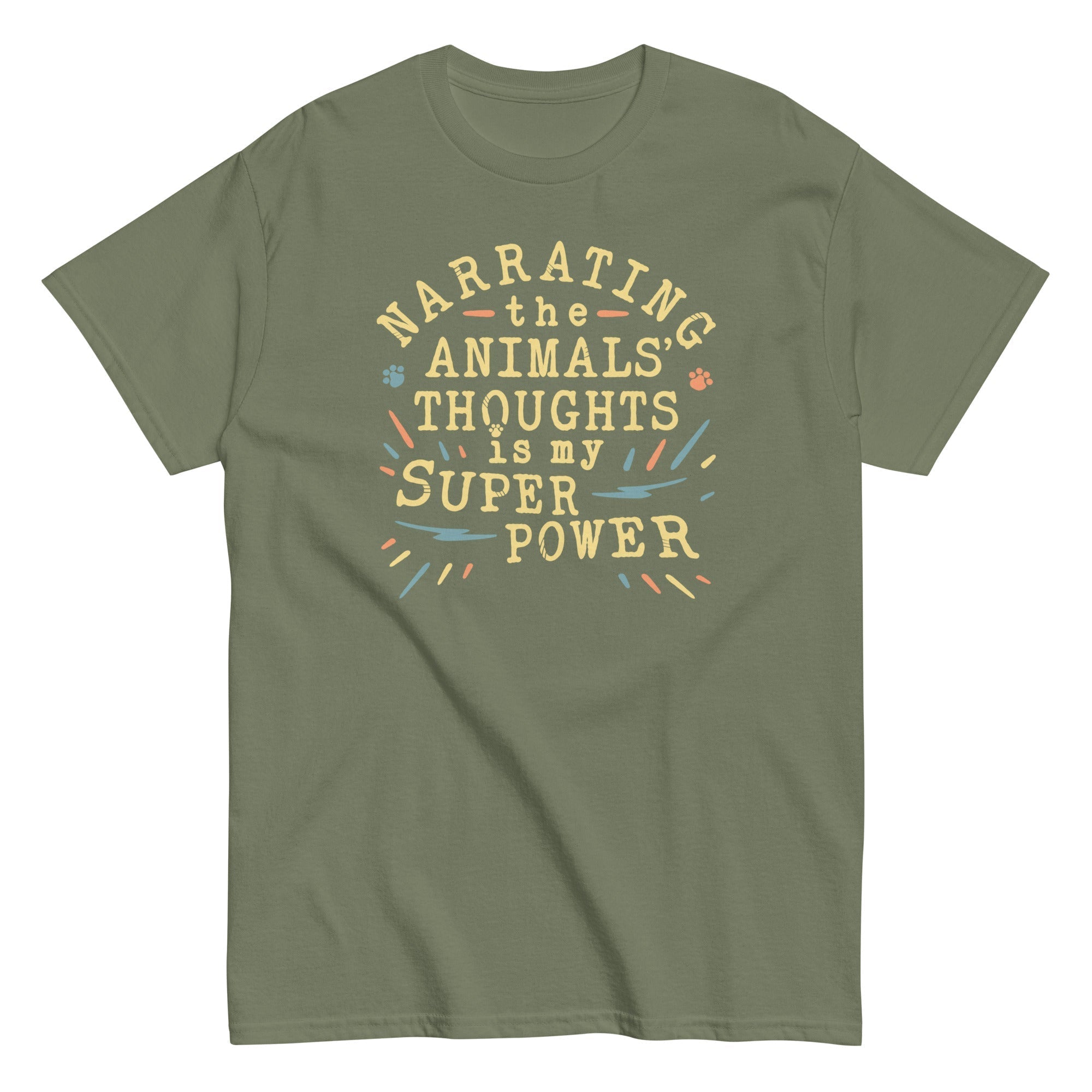 Narrating The Animals Thoughts Men's Classic Tee