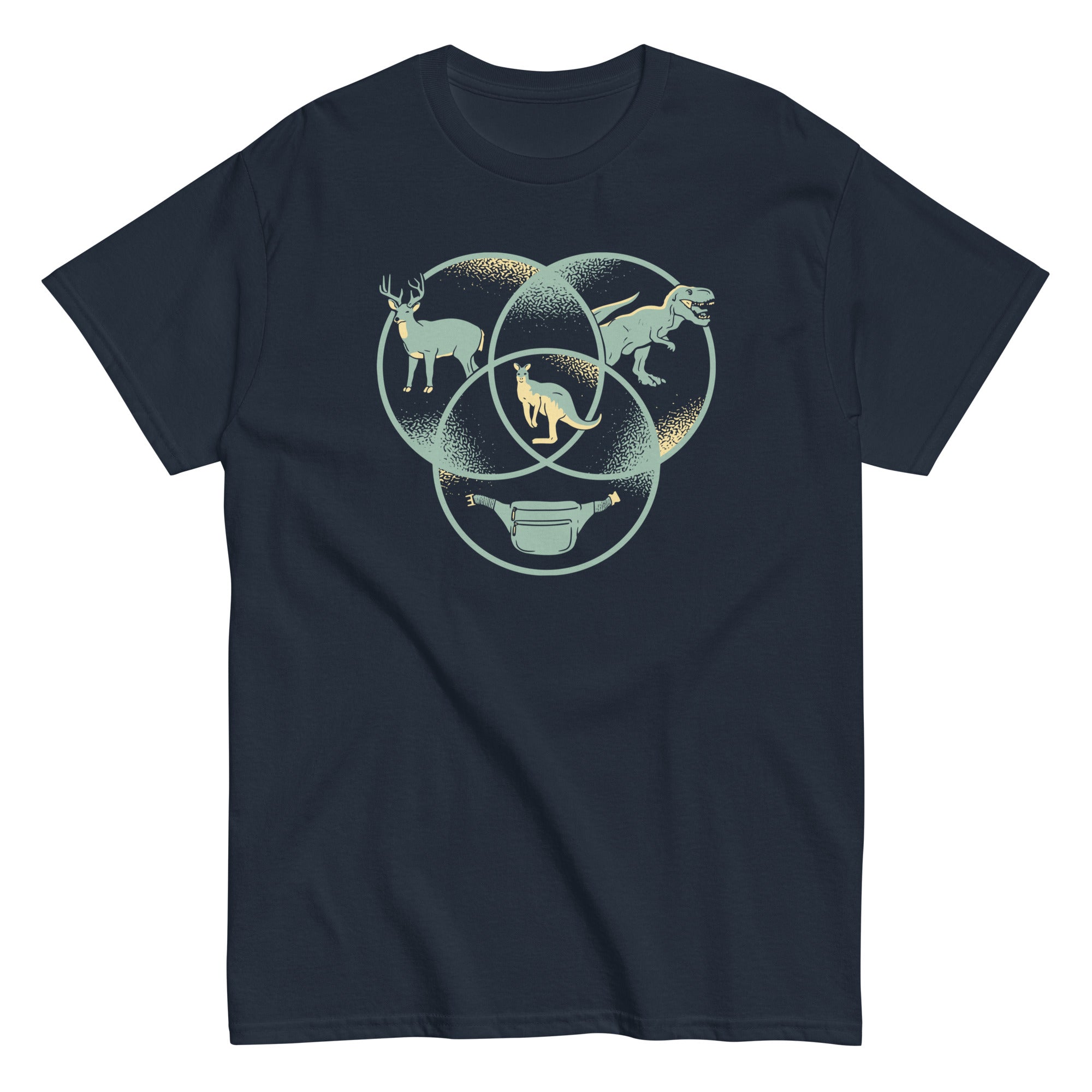 Kangaroo Venn Diagram Men's Classic Tee