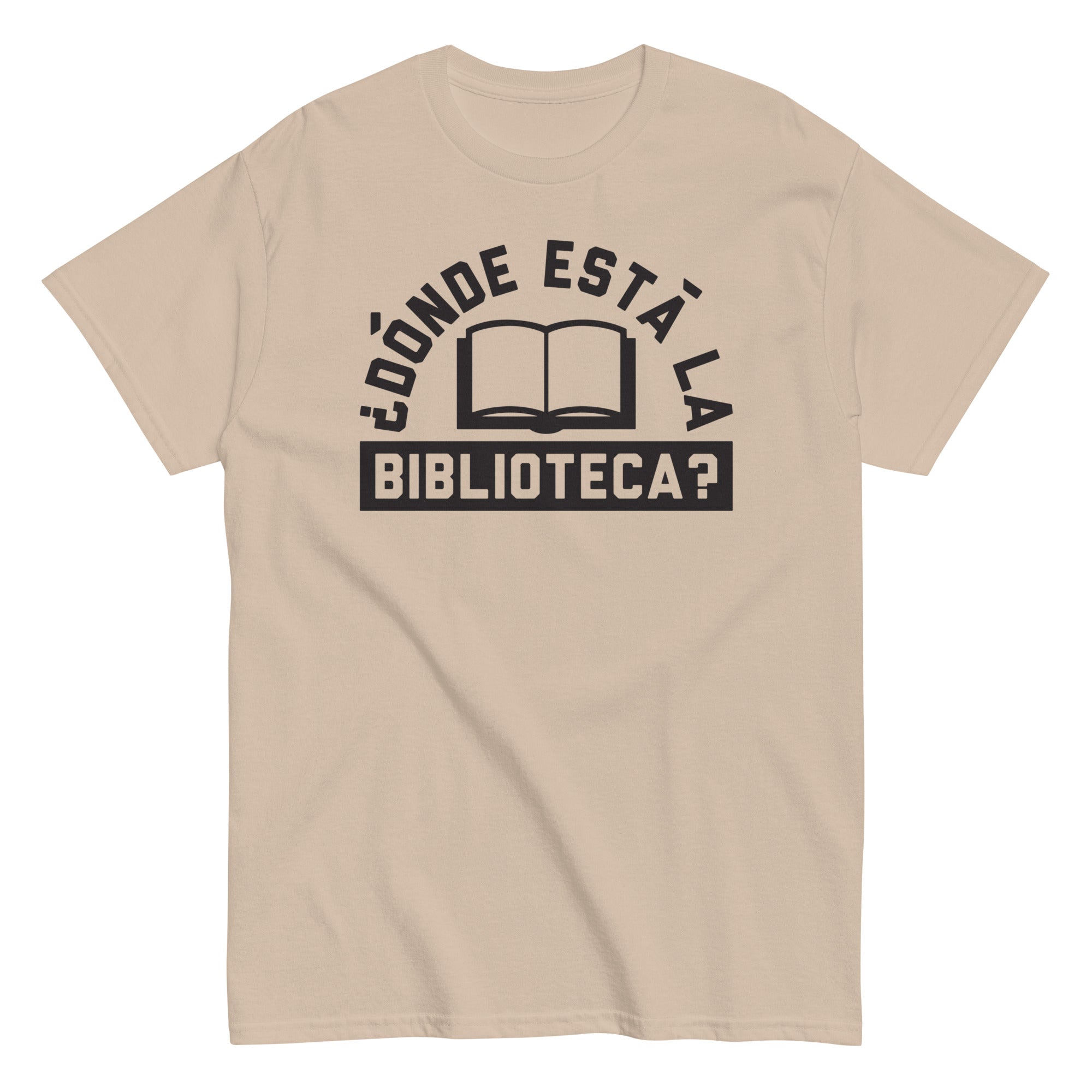 Donde Esta La Biblioteca? Men's Classic Tee