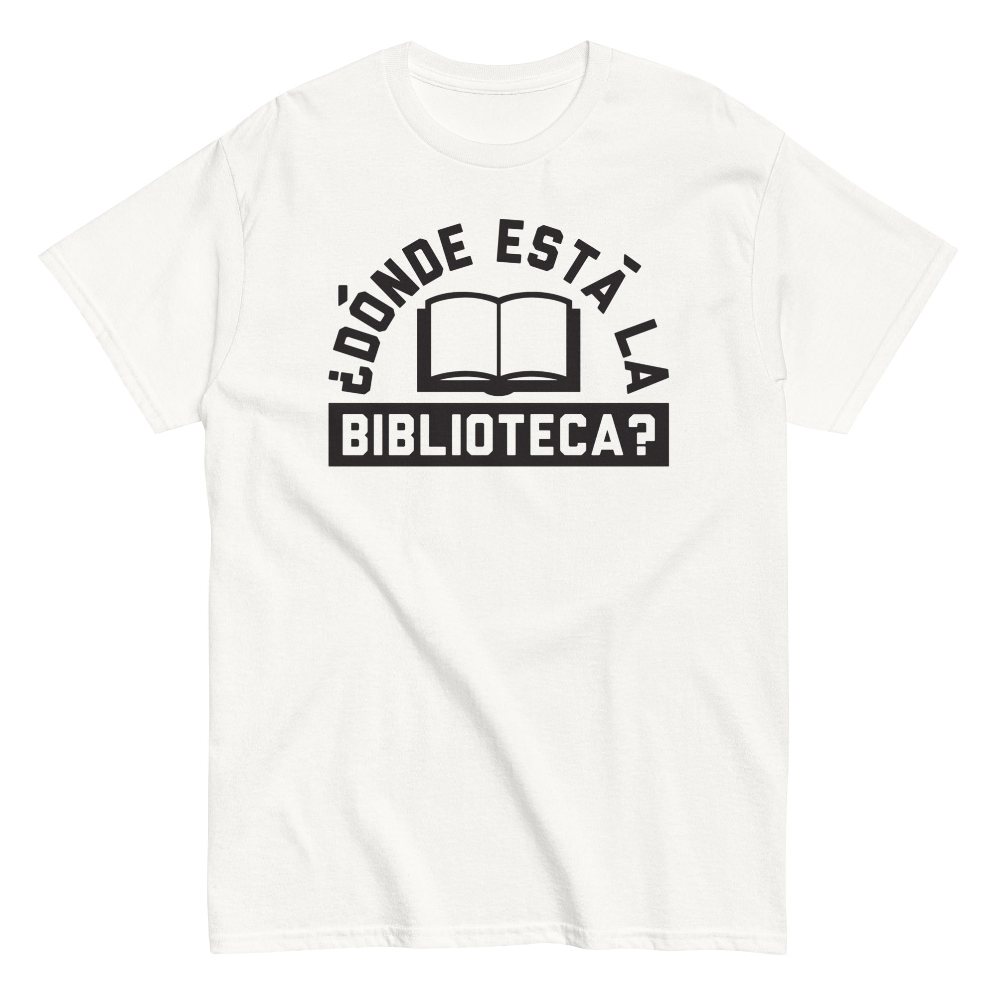 Donde Esta La Biblioteca? Men's Classic Tee