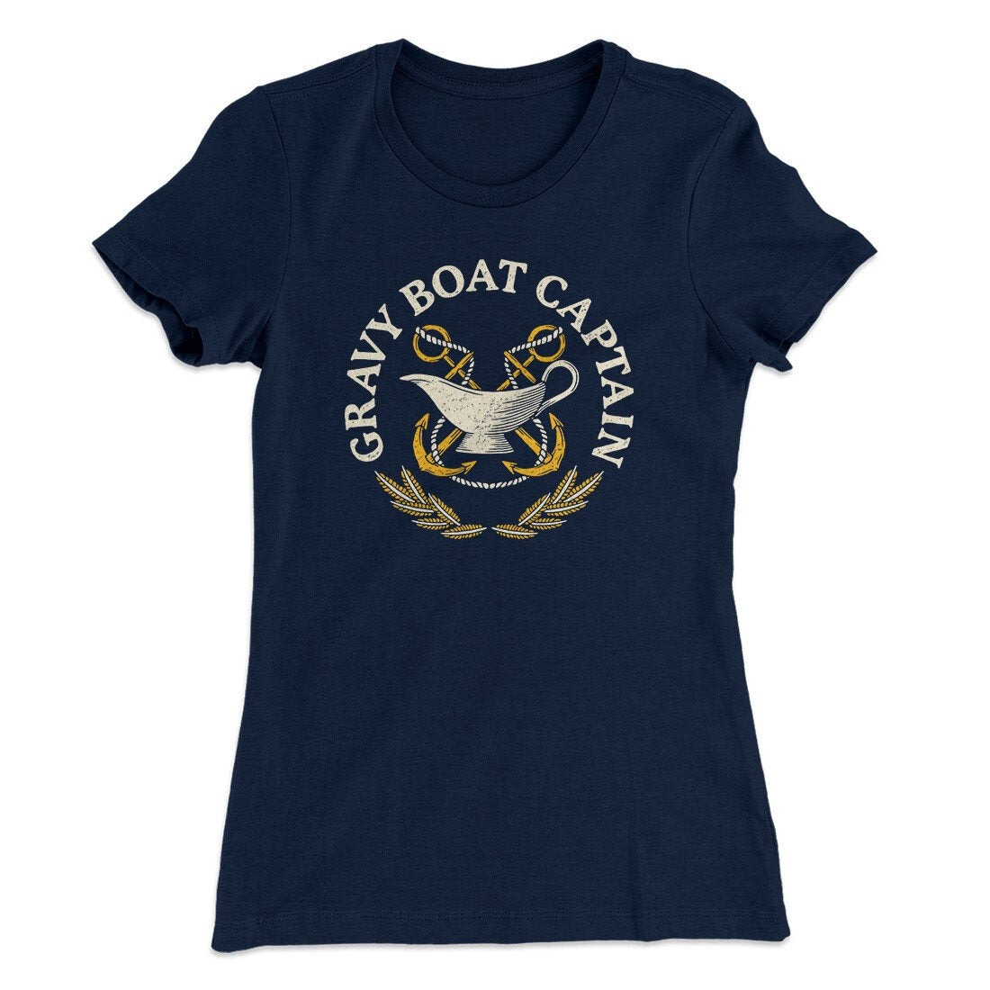 Gravy Boat Captain Funny Thanksgiving Women's T-Shirt