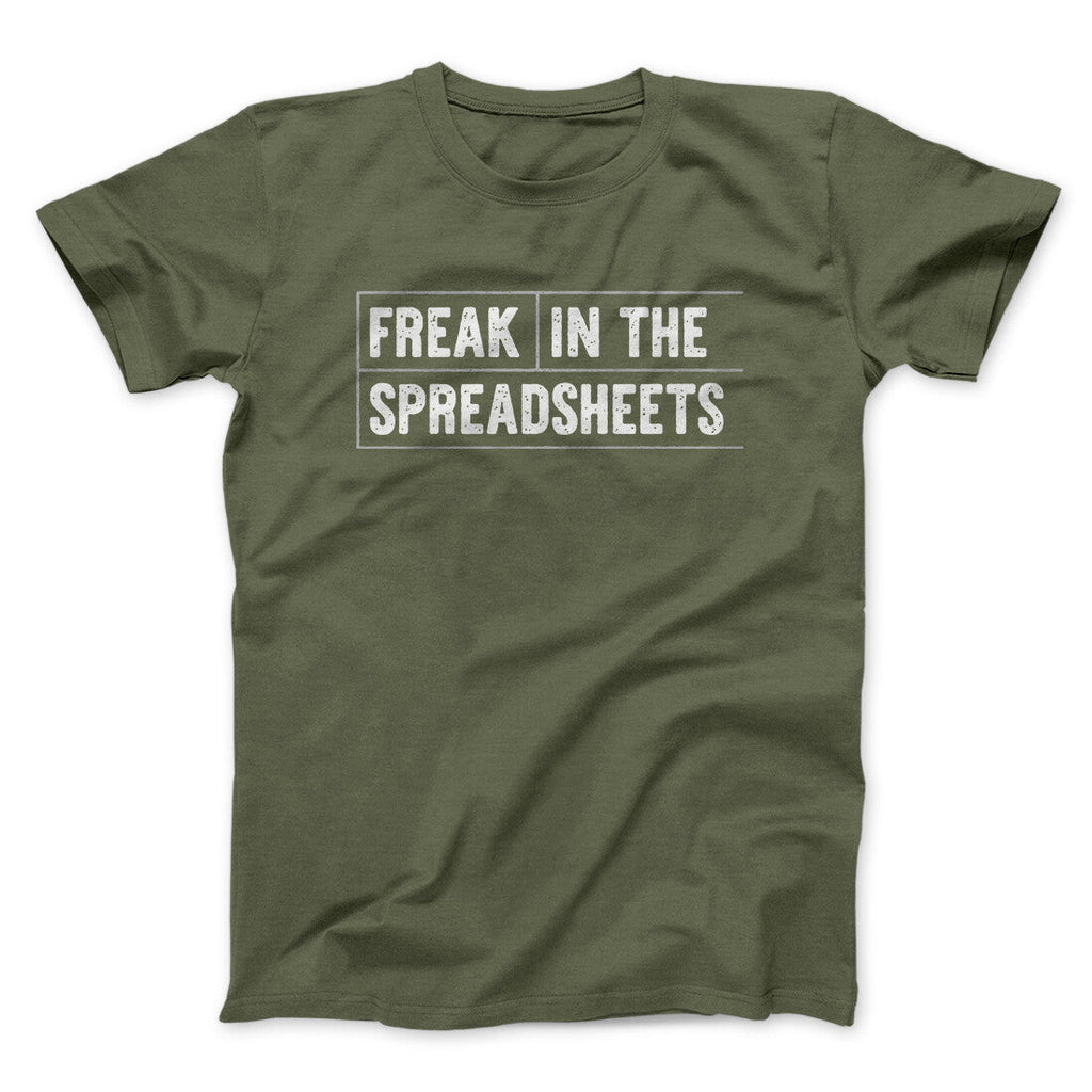 Freak In The Spreadsheets Funny Men/Unisex T-Shirt