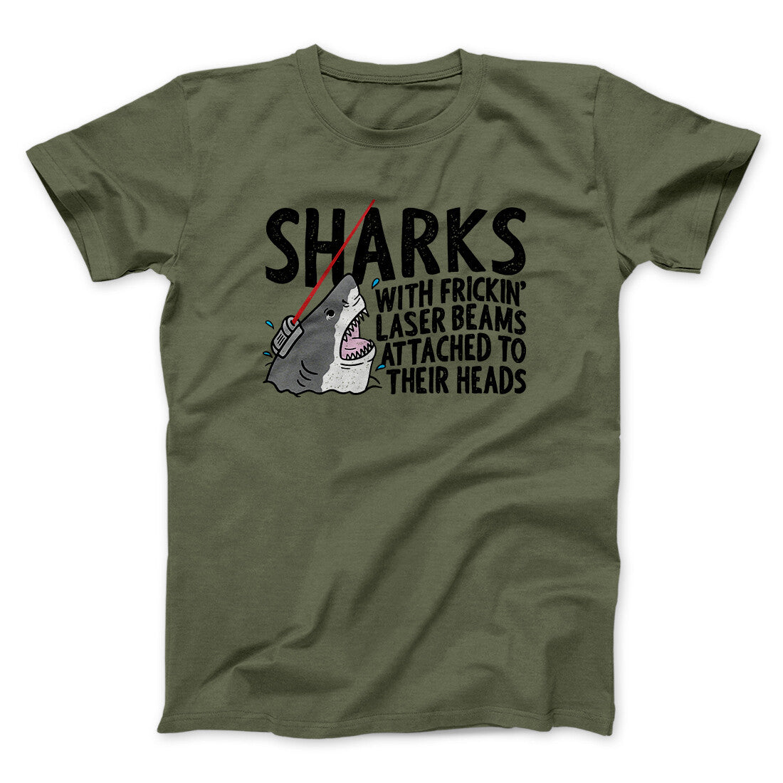 Sharks With Frickinâ€™ Laser Beams Funny Movie Men/Unisex T-Shirt
