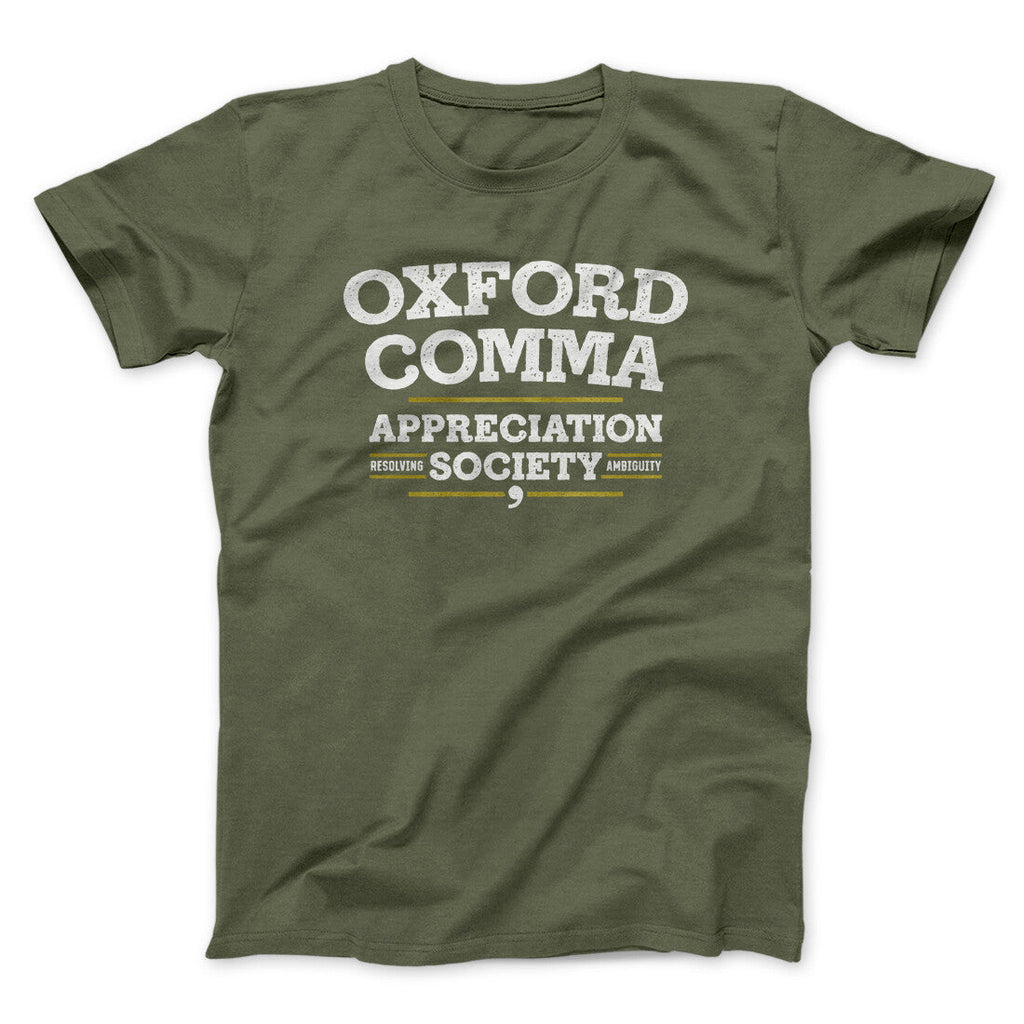 Oxford Comma Appreciation Society Funny Men/Unisex T-Shirt