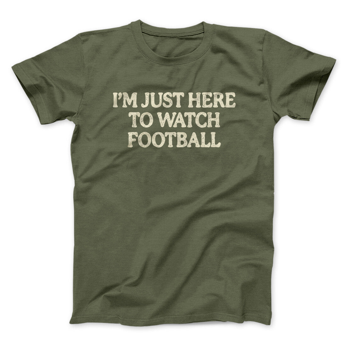 Iâ€™m Just Here To Watch Football Funny Thanksgiving Men/Unisex T-Shirt