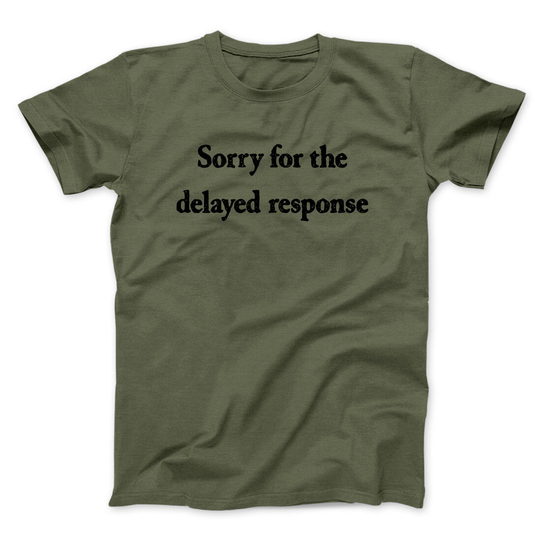 Sorry For The Delayed Response Funny Men/Unisex T-Shirt