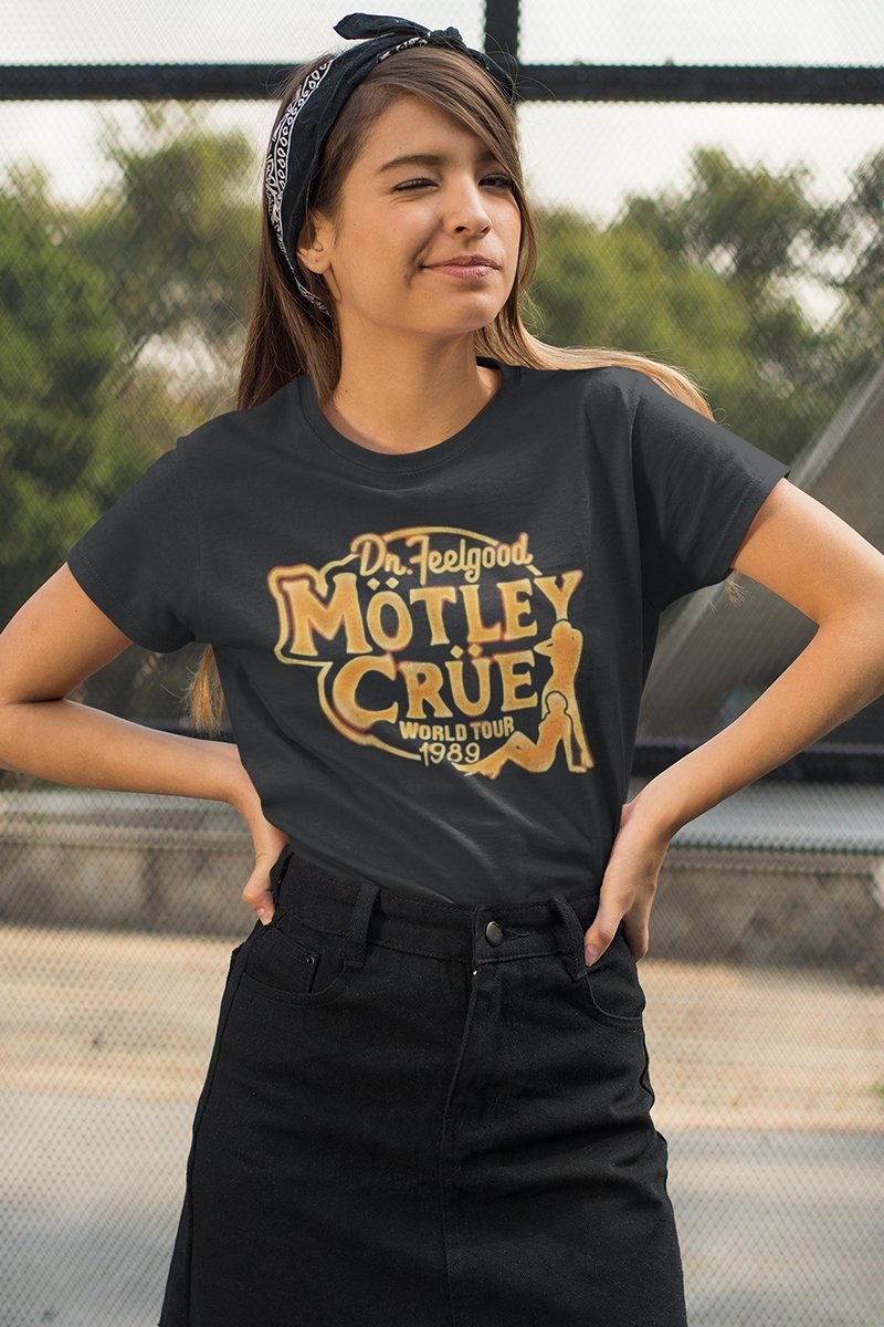 Motley Crue Feel Good Tour 2 Boyfriend Tee