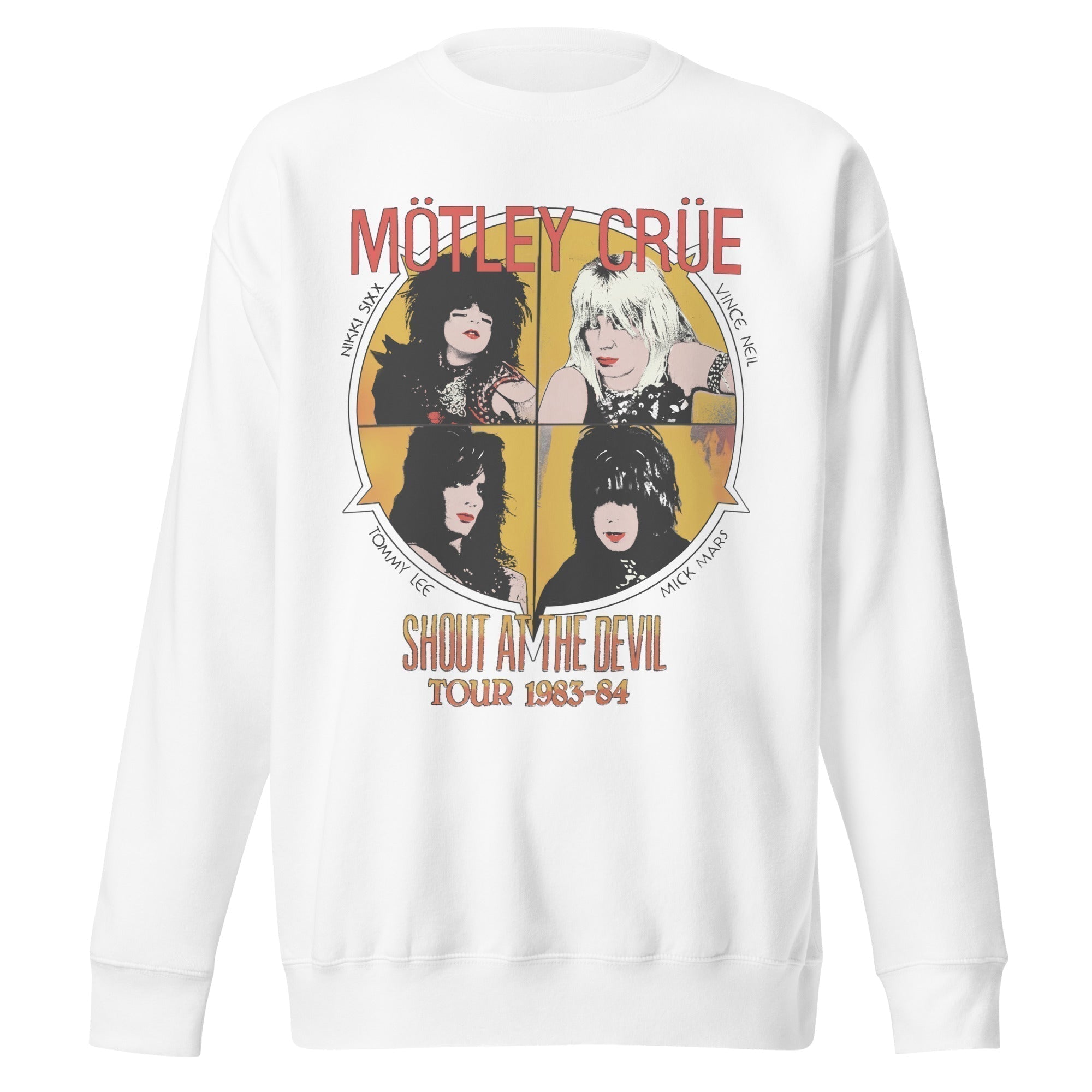 Motley Crue Shout 83/84 Tour Jumbo Print Sweatshirt