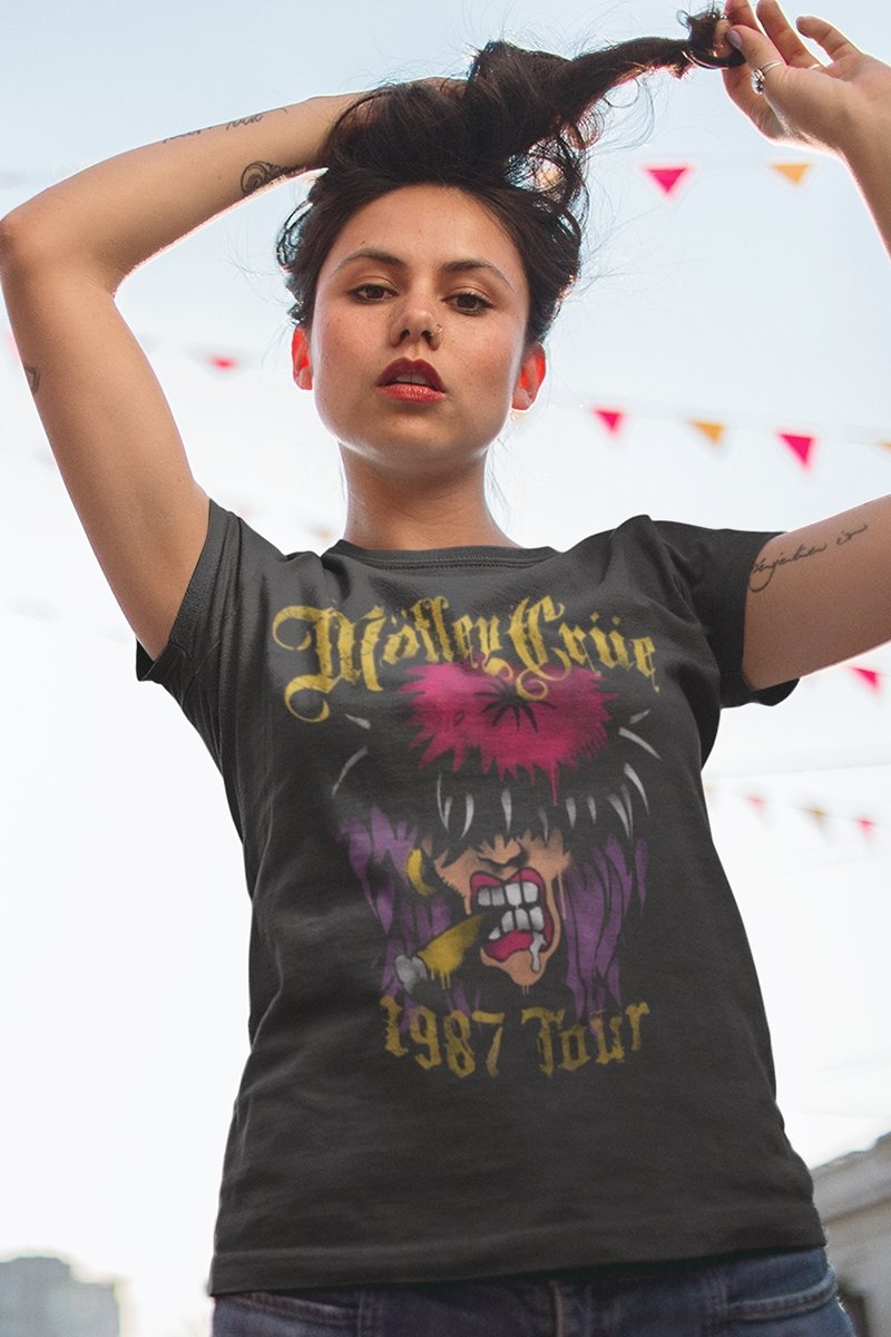 Motley Crue Spraypaint Tour Boyfriend Tee