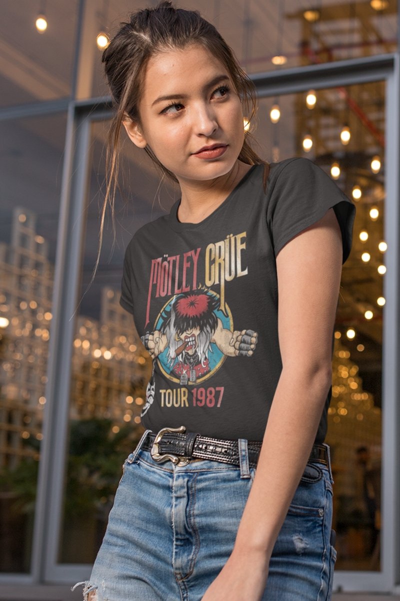 Motley Crue Tour 1987 Boyfriend Tee