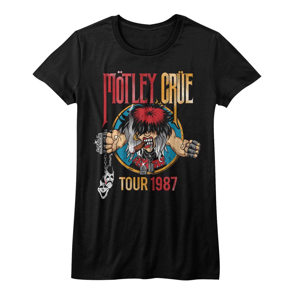 Motley Crue Tour 1987 Womens T-Shirt