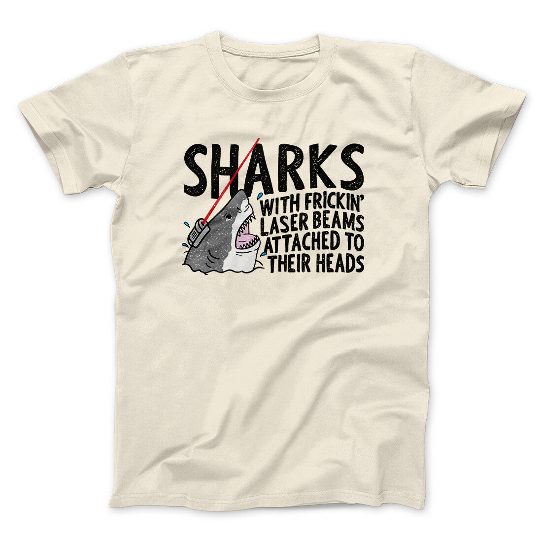 Sharks With Frickinâ€™ Laser Beams Funny Movie Men/Unisex T-Shirt