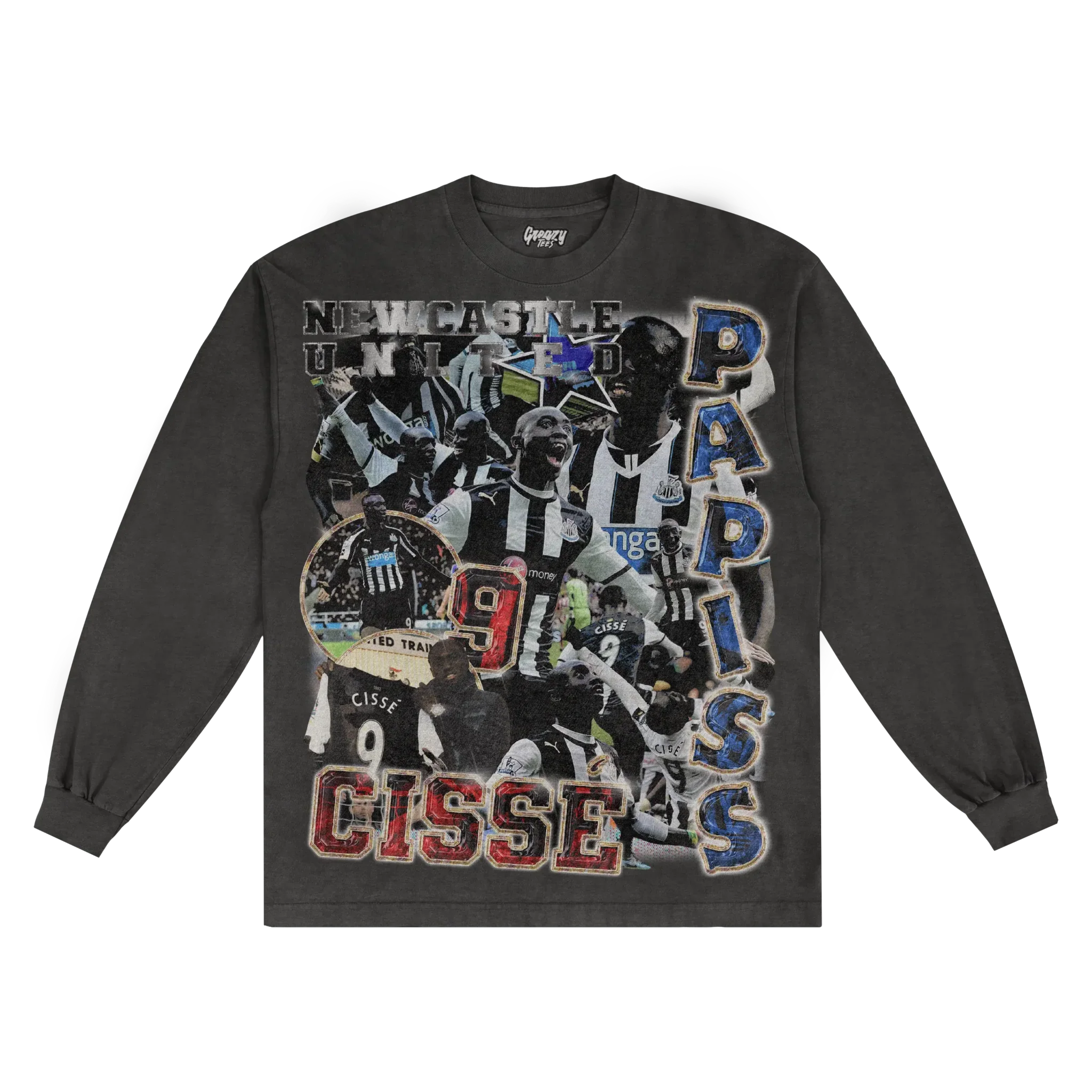Papiss CissÃ© Newcastle Classic Long Sleeved Tee Style002