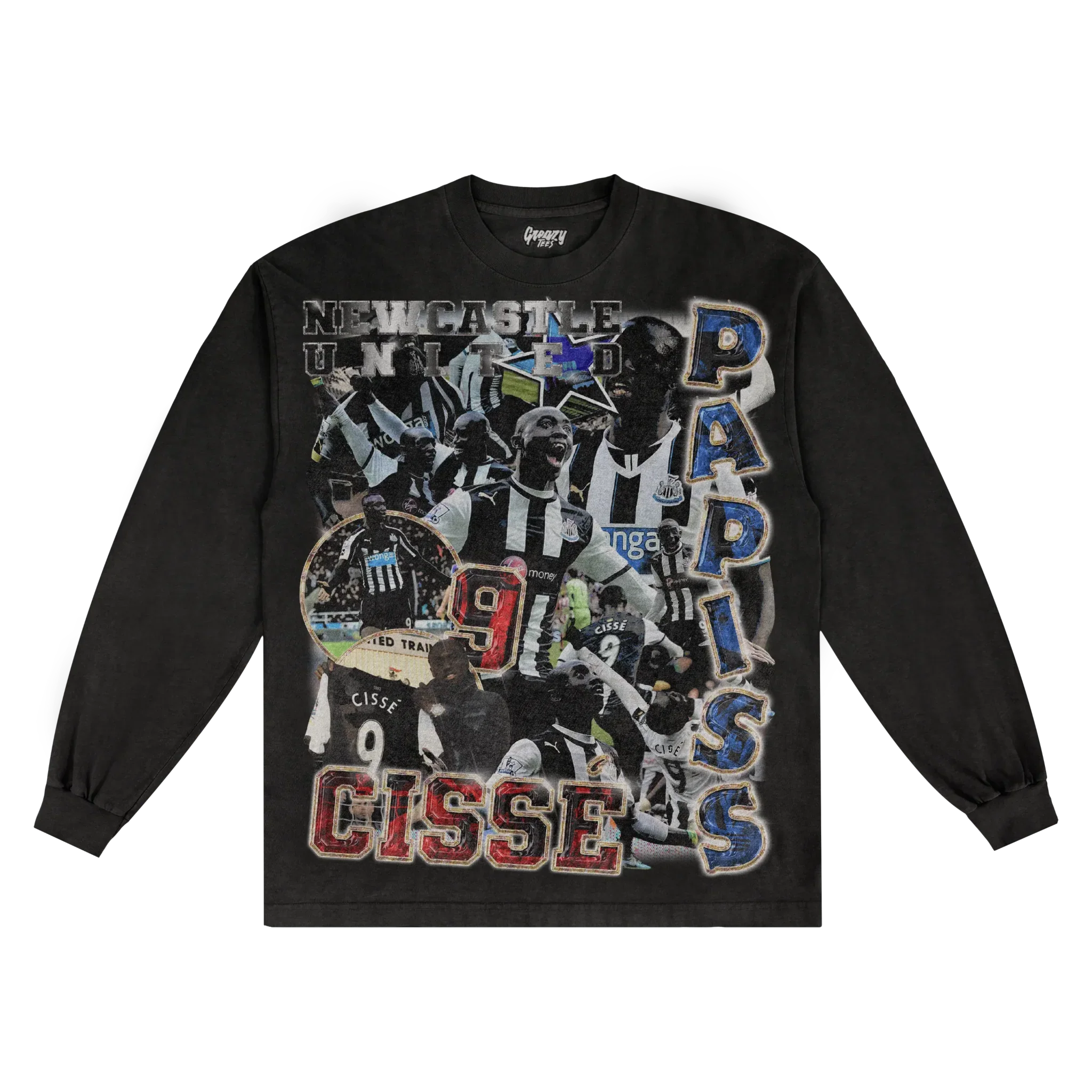 Papiss CissÃ© Newcastle Classic Long Sleeved Tee Style001