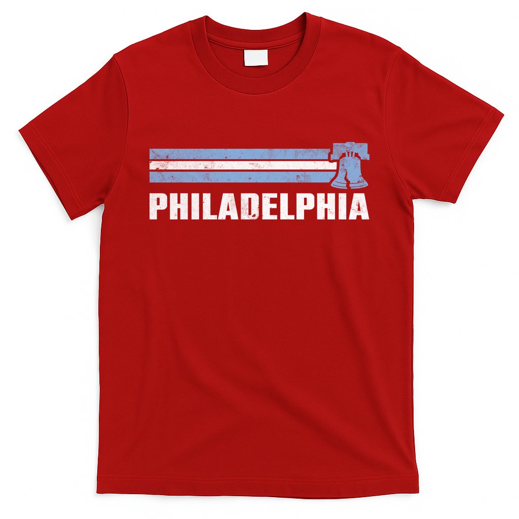 Philly Philadelphia Baseball Retro Vintage Stripes T-Shirt