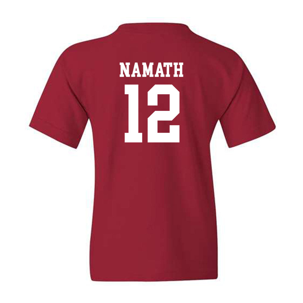Alabama - Football Alumni : Joe Namath - Classic Shersey Youth T-Shirt Style005