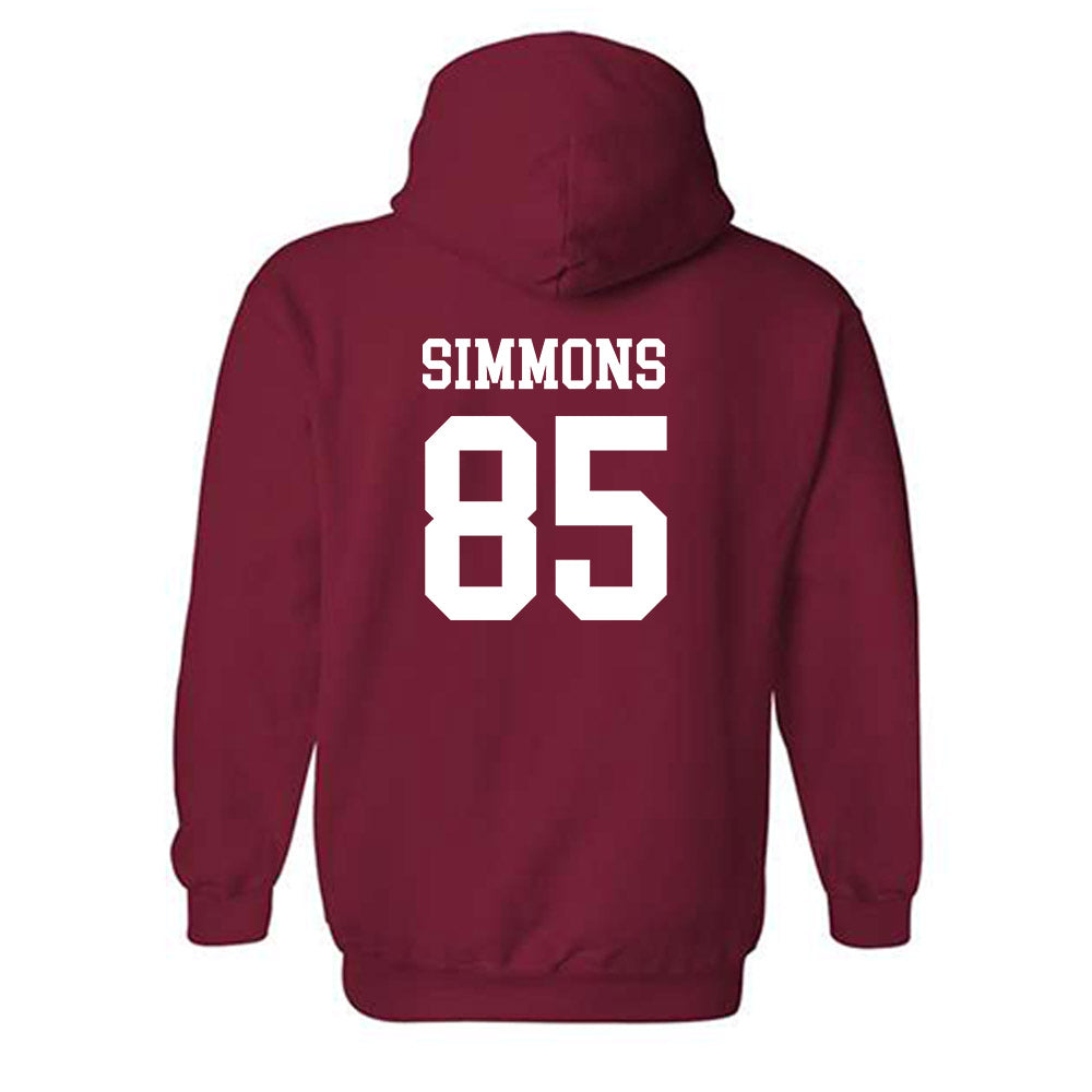 Alabama - Football Alumni : Jim Simmons - Classic Shersey Hooded Sweatshirt Style013