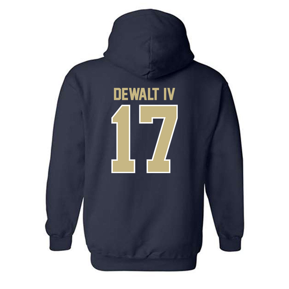 Akron - NCAA Football : Malcolm DeWalt IV - Classic Shersey Hooded Sweatshirt Style001