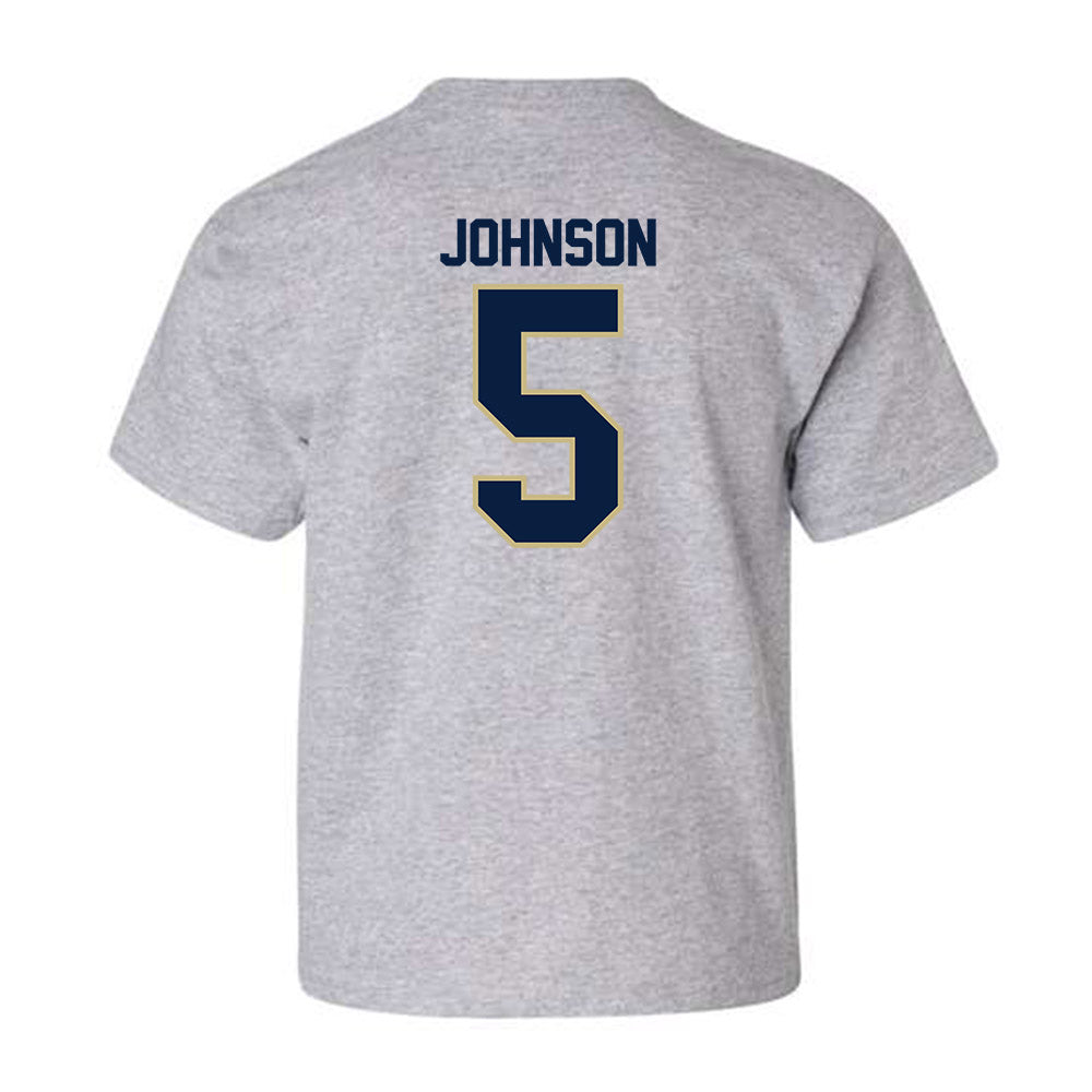 Akron - NCAA Men's Basketball : Tavari Johnson - Classic Fashion Shersey Youth T-Shirt Style001