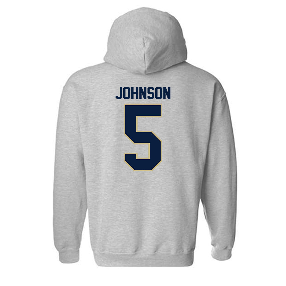 Akron - NCAA Men's Basketball : Tavari Johnson - Classic Fashion Shersey Hooded Sweatshirt Style002