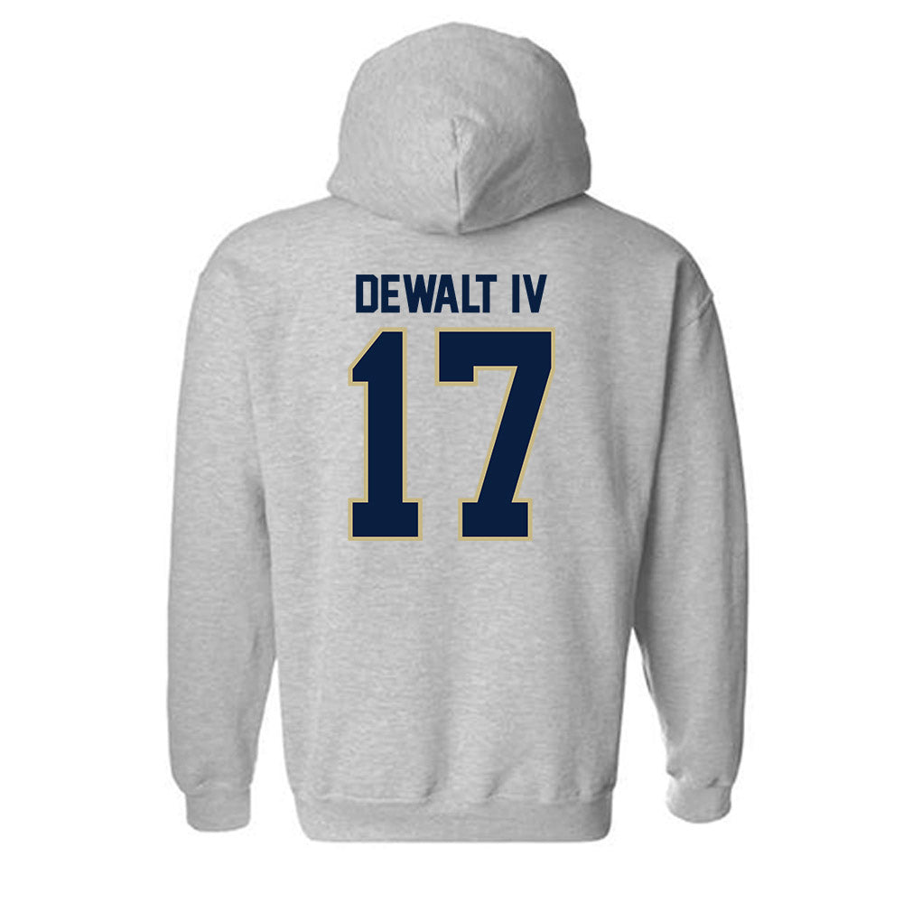 Akron - NCAA Football : Malcolm DeWalt IV - Classic Fashion Shersey Hooded Sweatshirt