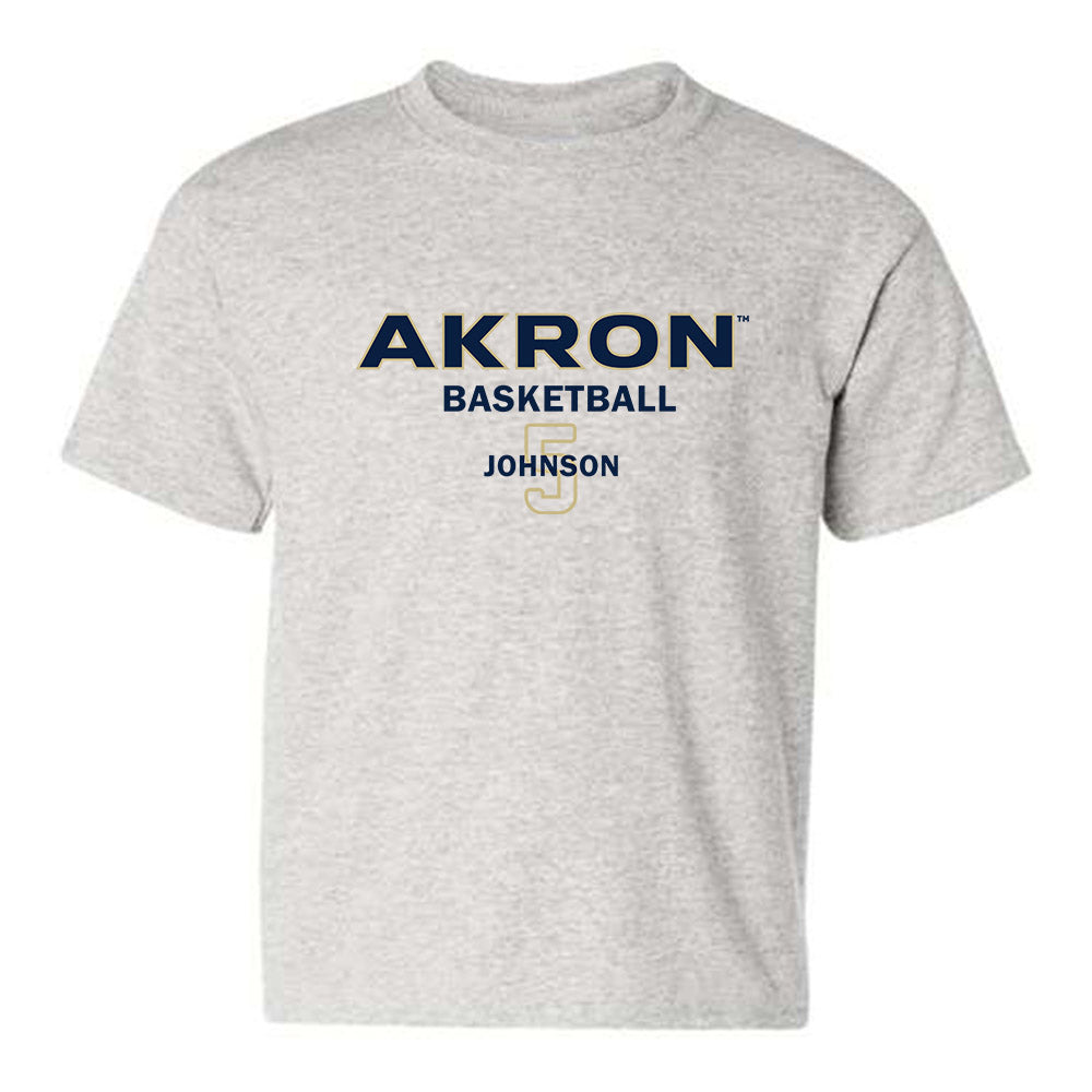 Akron - NCAA Men's Basketball : Tavari Johnson - Classic Fashion Shersey Youth T-Shirt