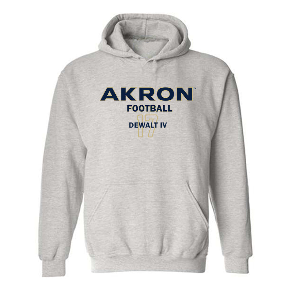 Akron - NCAA Football : Malcolm DeWalt IV - Classic Fashion Shersey Hooded Sweatshirt Style001
