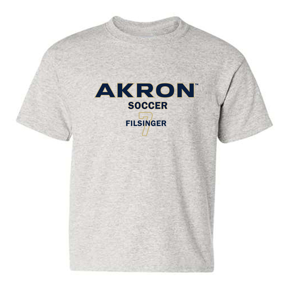 Akron - NCAA Men's Soccer : Connor Filsinger - Classic Fashion Shersey Youth T-Shirt Style001