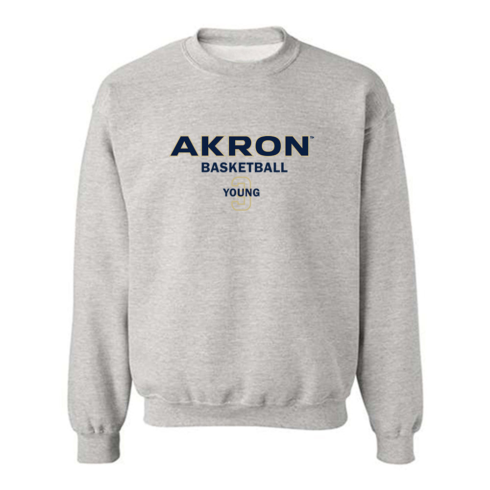 Akron - NCAA Men's Basketball : Sharron Young - Classic Fashion Shersey Crewneck Sweatshirt Style002